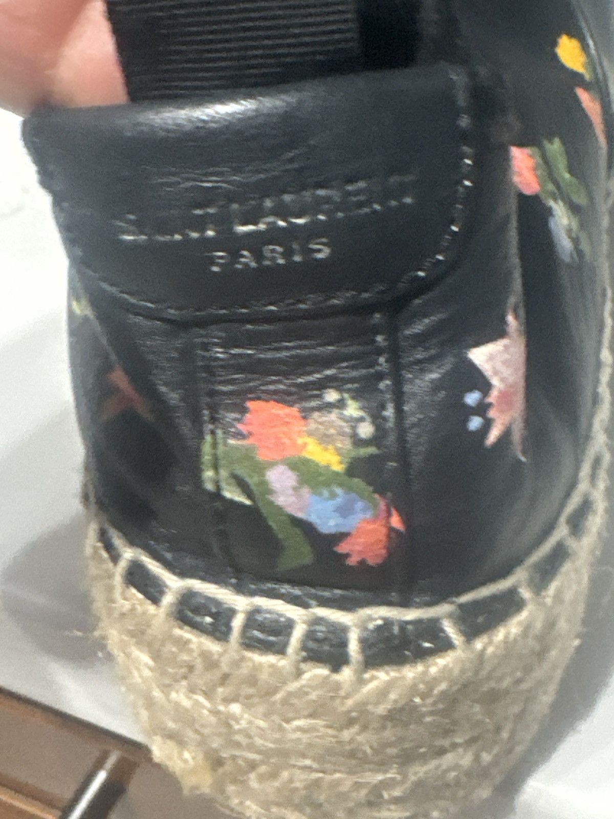 Yves Saint Laurent Saint Laurent Paris Floral Espadrille Lace-Up Flats Size US 9.5 / IT 39.5 - 11 Thumbnail