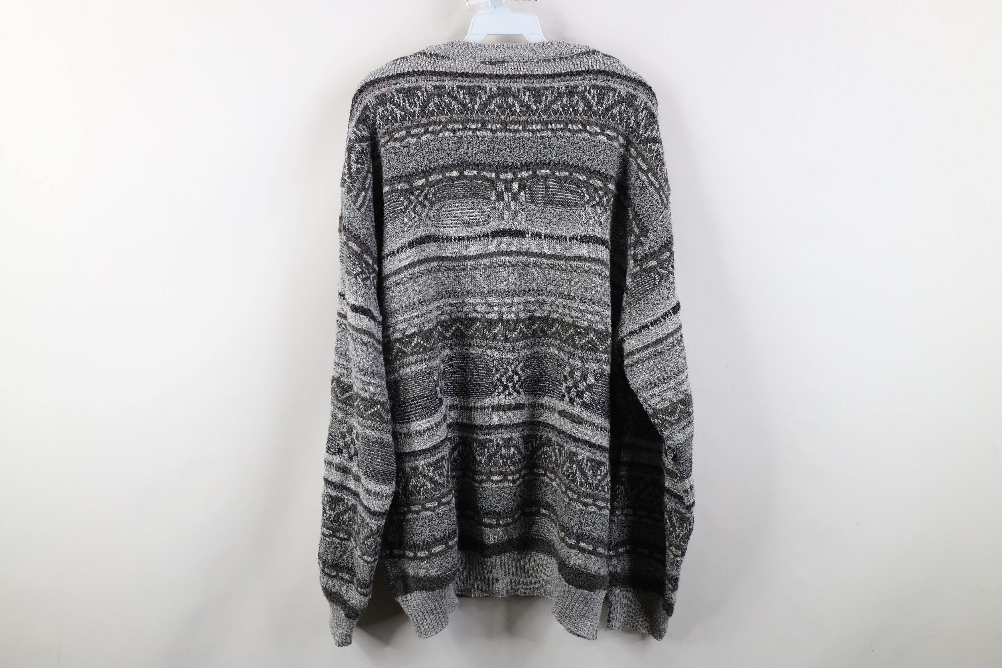 Vintage Vintage 90s Coogi Style Wool Blend Knit Crewneck Sweater Size US XXL / EU 58 / 5 - 10 Thumbnail