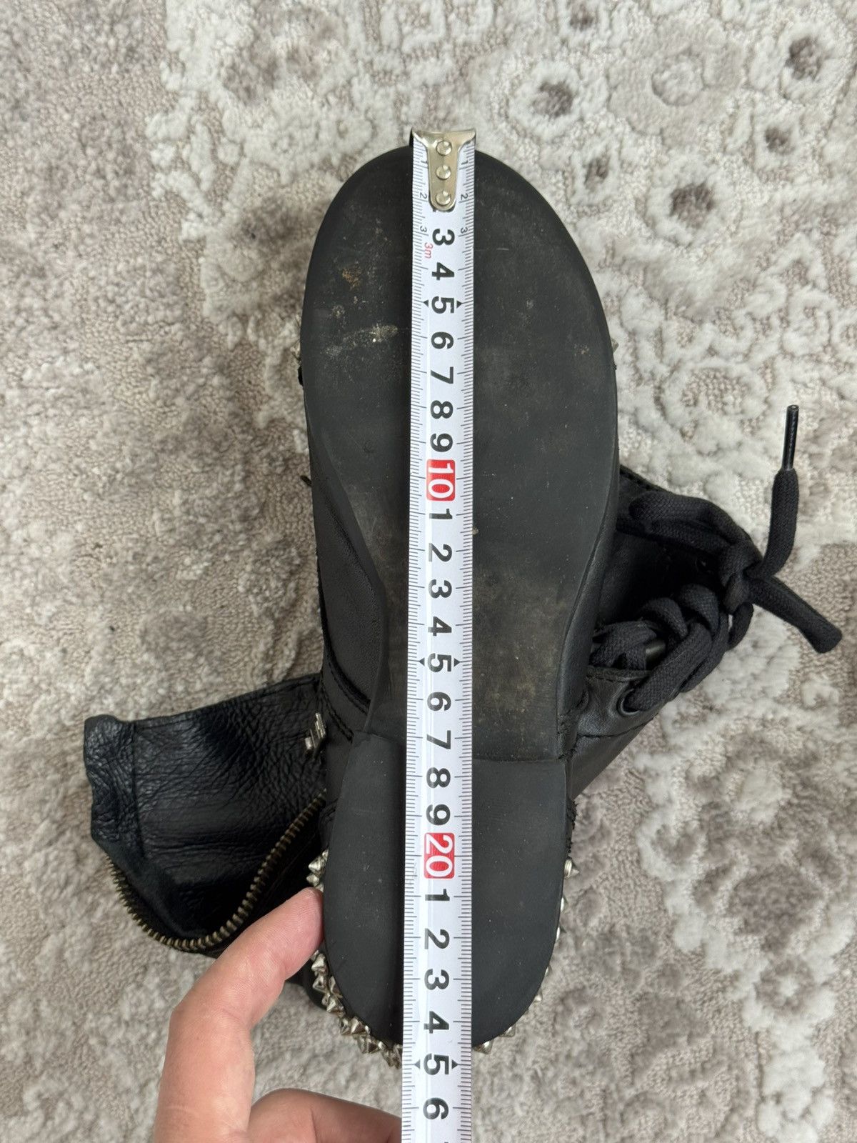 Japanese Brand Vintage Italian AS 98 Rick Owens Style Leather Biker Boots Size US 5.5 / EU 38 - 8 Thumbnail