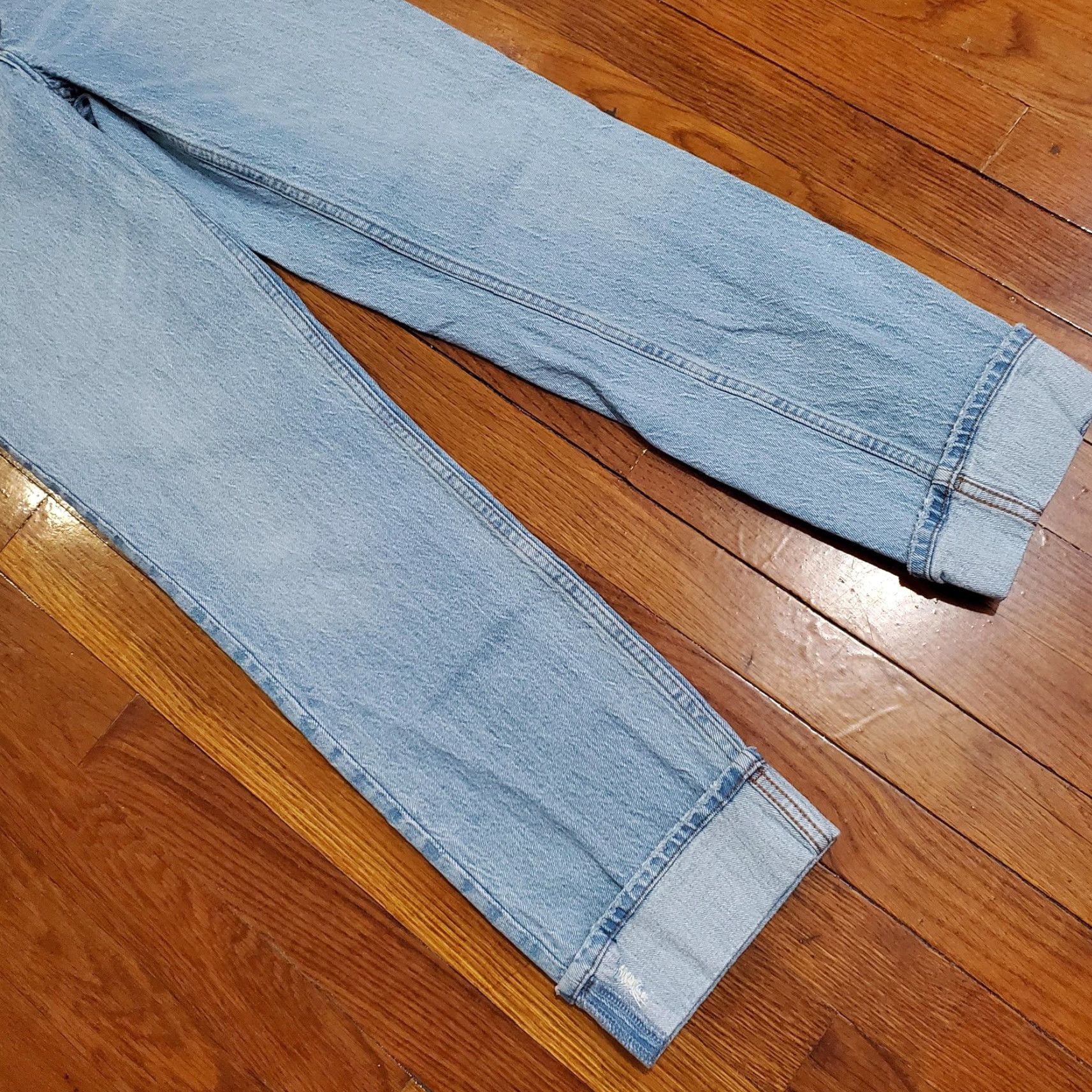 Abercrombie & Fitch VINTAGE Abercrombie & Fitch Jeans Womens 24 00R Light Wash 90s Straight Ultra High Rise Size 24" / US 00 / IT 34 - 5 Thumbnail