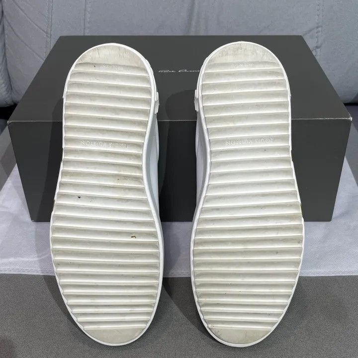 Louis Vuitton Louis Vuitton White Leather Fashion Sneakers -2508 Size US 6.5 / EU 39-40 - 4 Thumbnail