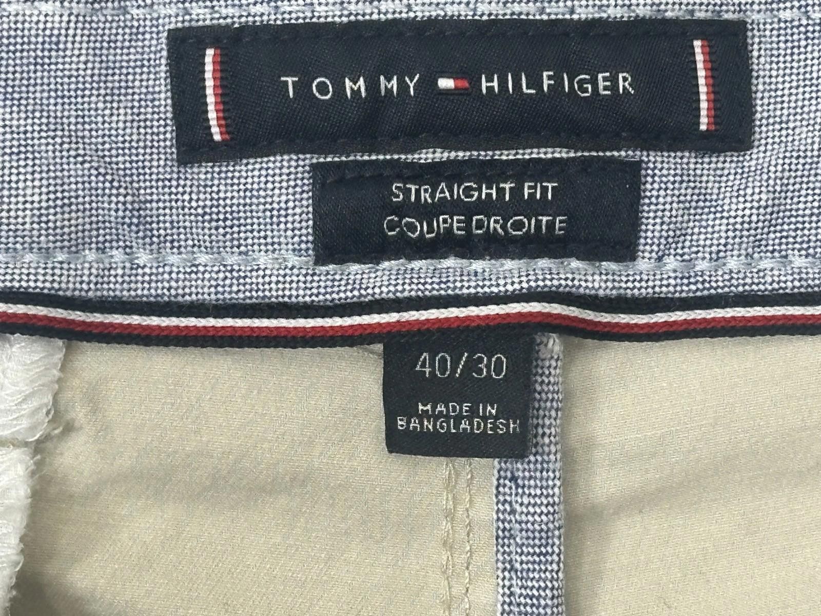 Tommy Hilfiger Tommy Hilfiger Straight Fit Chinos Beige Men's 40/30 Size US 40 / EU 56 - 6 Thumbnail