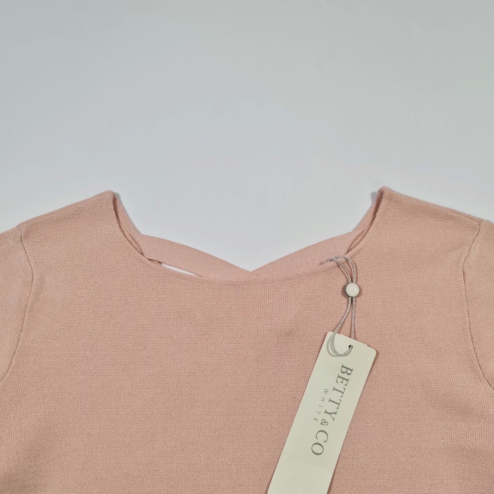 CO Betty & Co Jumper Womens Pink 12 UK Long Sleeve Round Neck Knit Pullover Top Size XL / US 12-14 / IT 48-50 - 2 Thumbnail