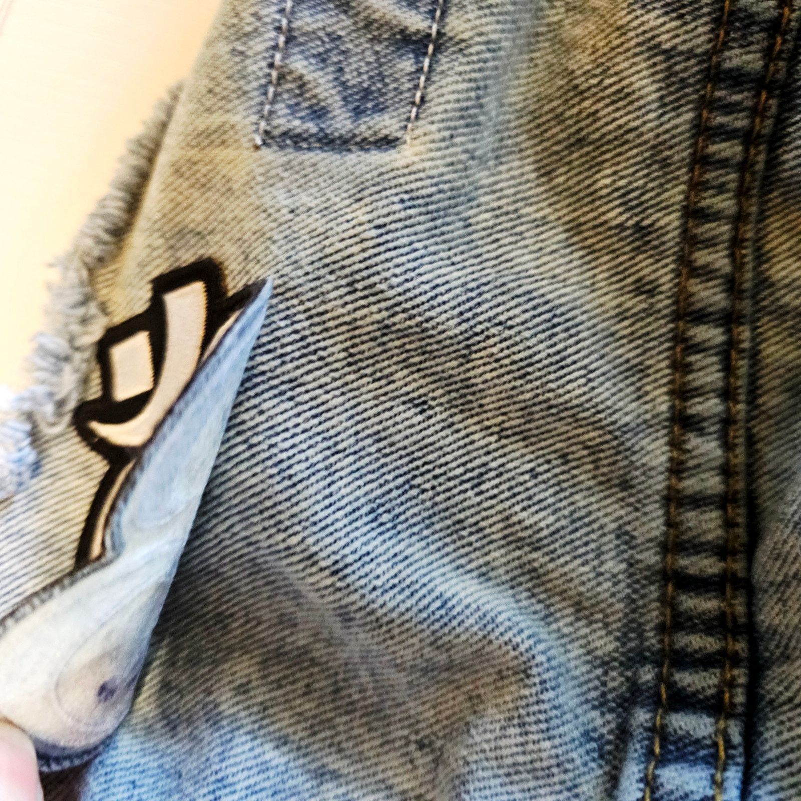 Asos ASOS Retro Denim Jacket Patches Light Blue M 3643 Size US M / EU 48-50 / 2 - 4 Thumbnail