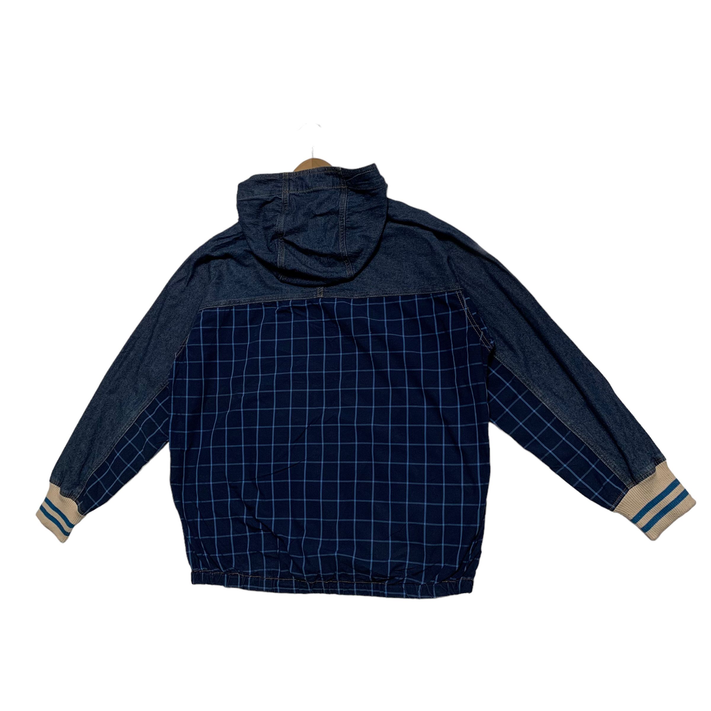 Frapbois Frapbois By Issey Miyake Denim Plaid Hooded Jacket Size US M / EU 48-50 / 2 - 5 Thumbnail
