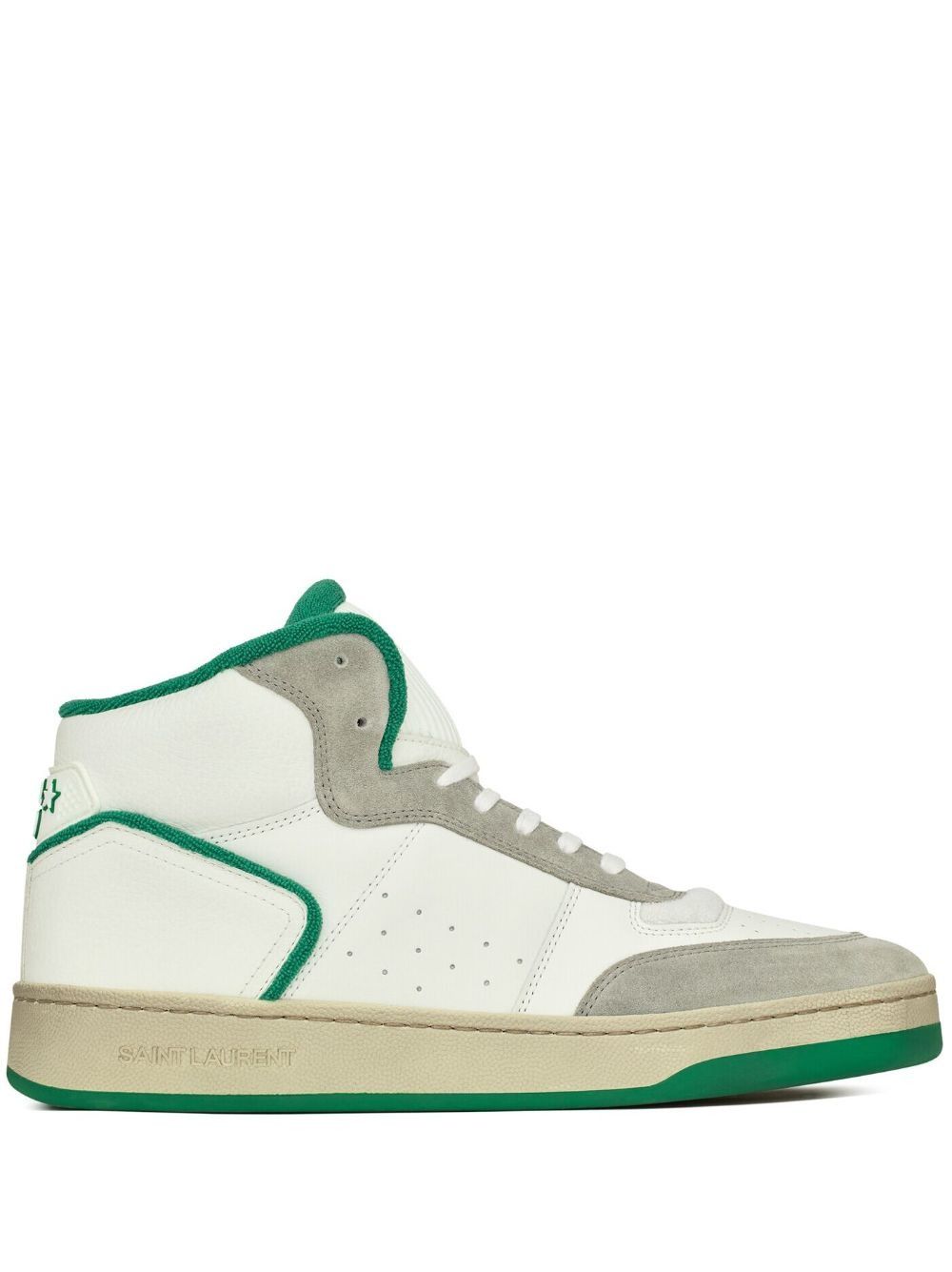 Saint Laurent Paris o1s1wg110625 SL/80 Leather Sneakers in Multicolor Size US 12 / EU 45 - 1 Thumbnail