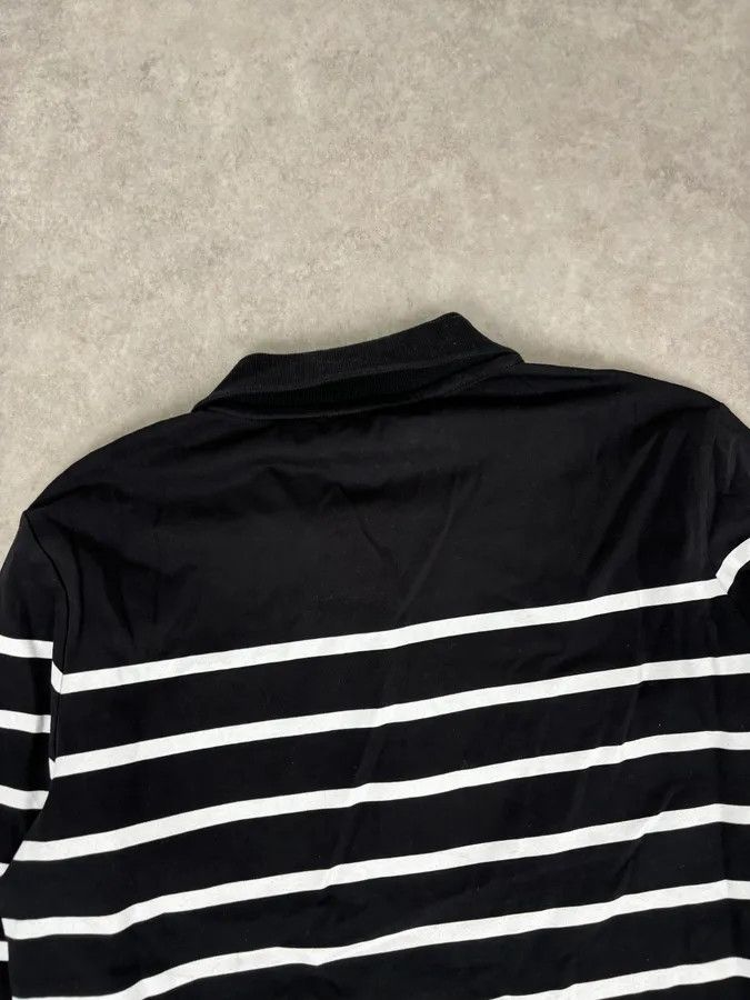 Balmain AW2018 Balmain Black Cotton Striped Polo Sweater Size US M / EU 48-50 / 2 - 6 Thumbnail