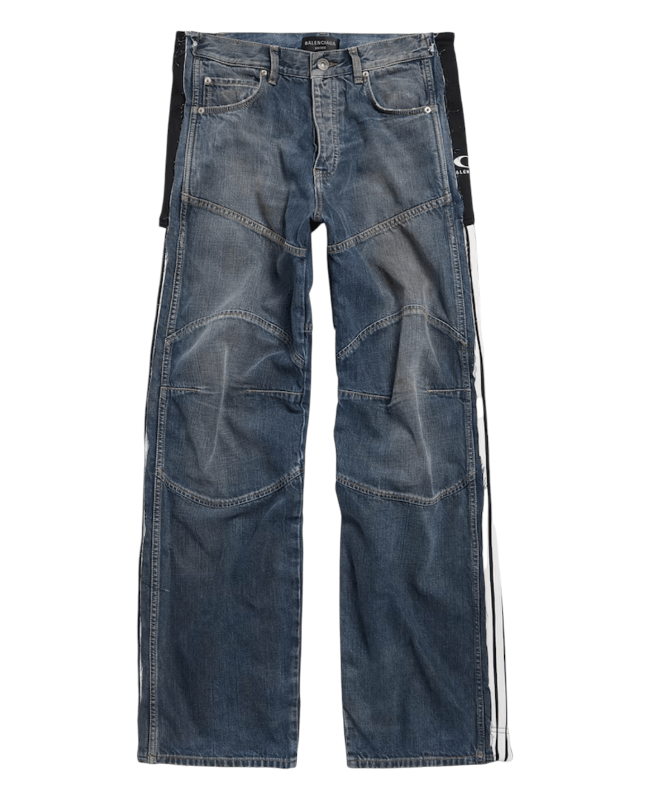 カプセル　BALENCIAGA Cut Up Baggy Denim Balenciaga Balenciaga Cut-Up Baggy Jeans Blue Size XS | Grailed