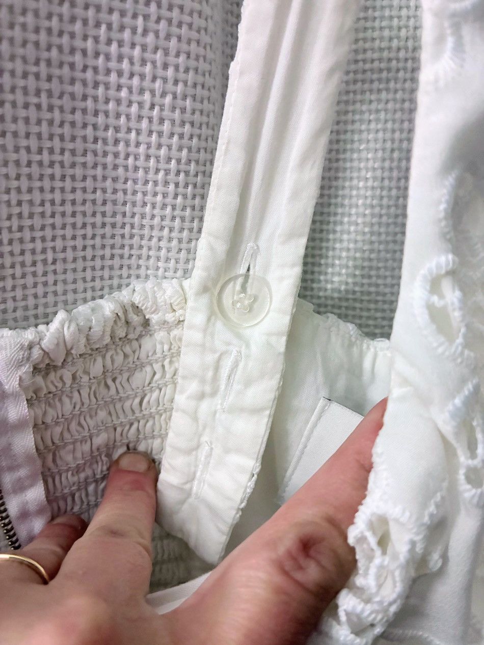 Reformation Reformation White Lace Convertible Halter Mini Dress Size 8 Size M / US 6-8 / IT 42-44 - 7 Thumbnail