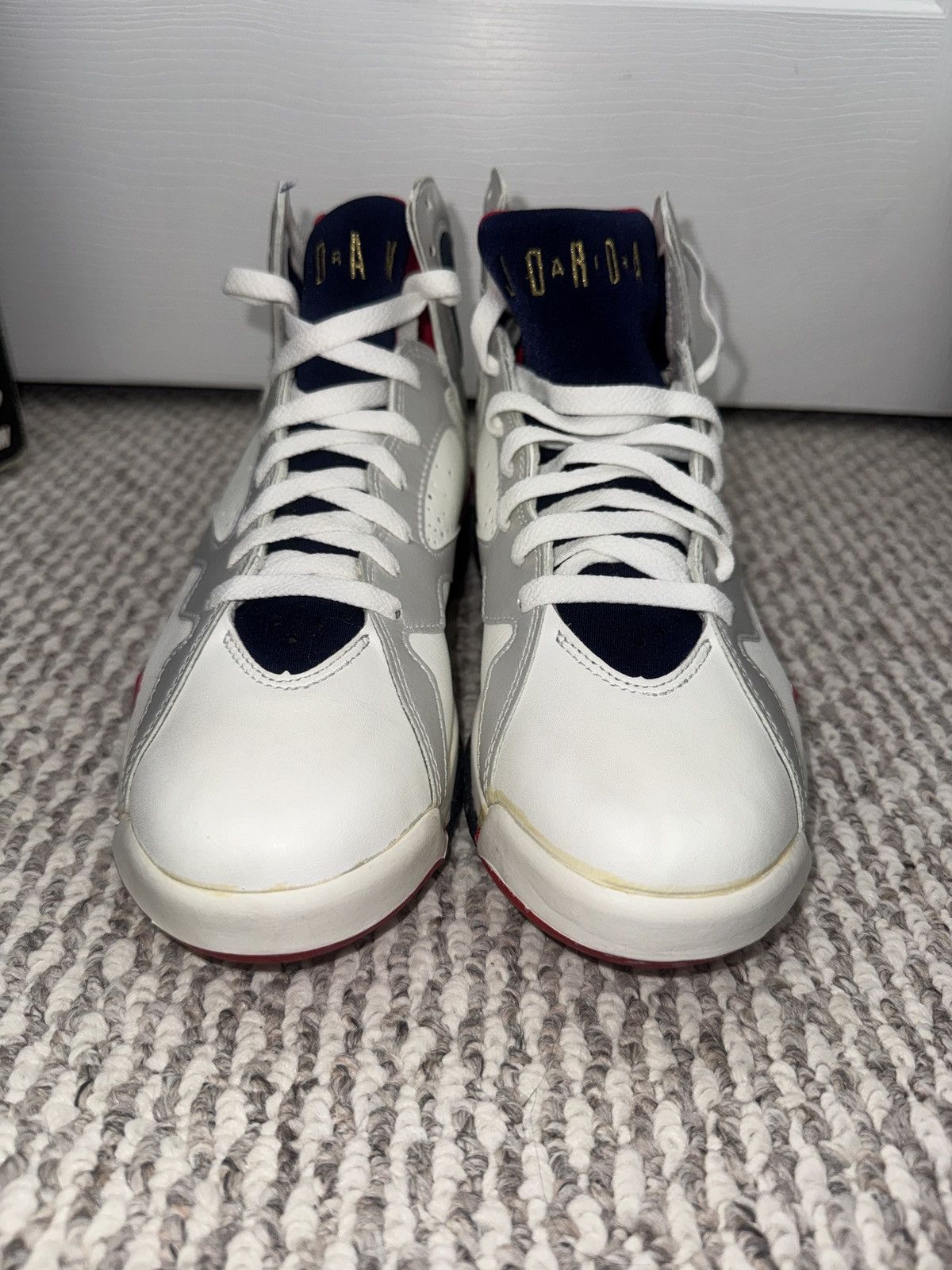 Nike NIKE AIR JORDAN 7 OLYMPIC US8.5 NEW IN BOX - 1992 Vintage Size US 8.5 / EU 41-42 - 3 Thumbnail