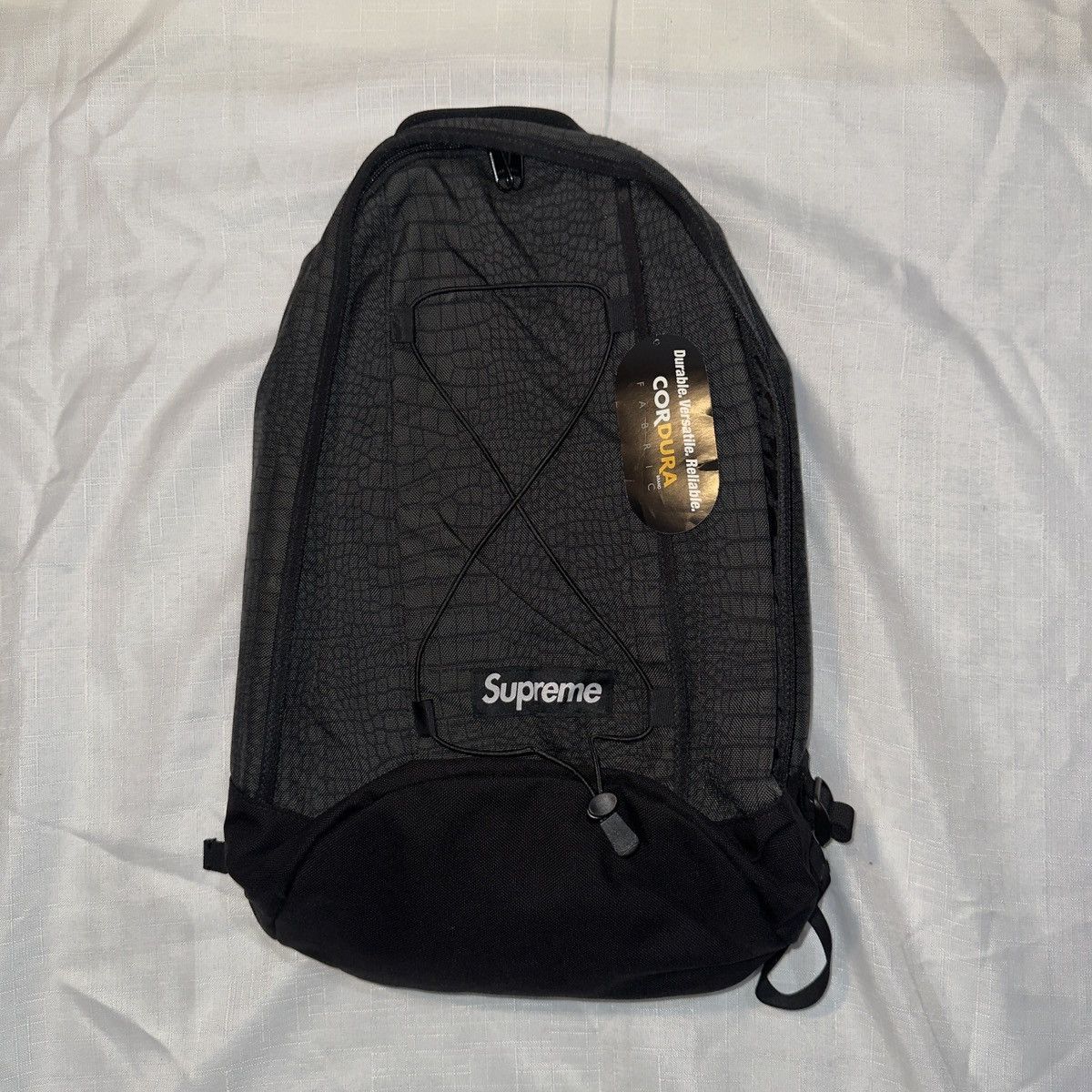 Supreme Supreme Black Velvet Backpack | Grailed