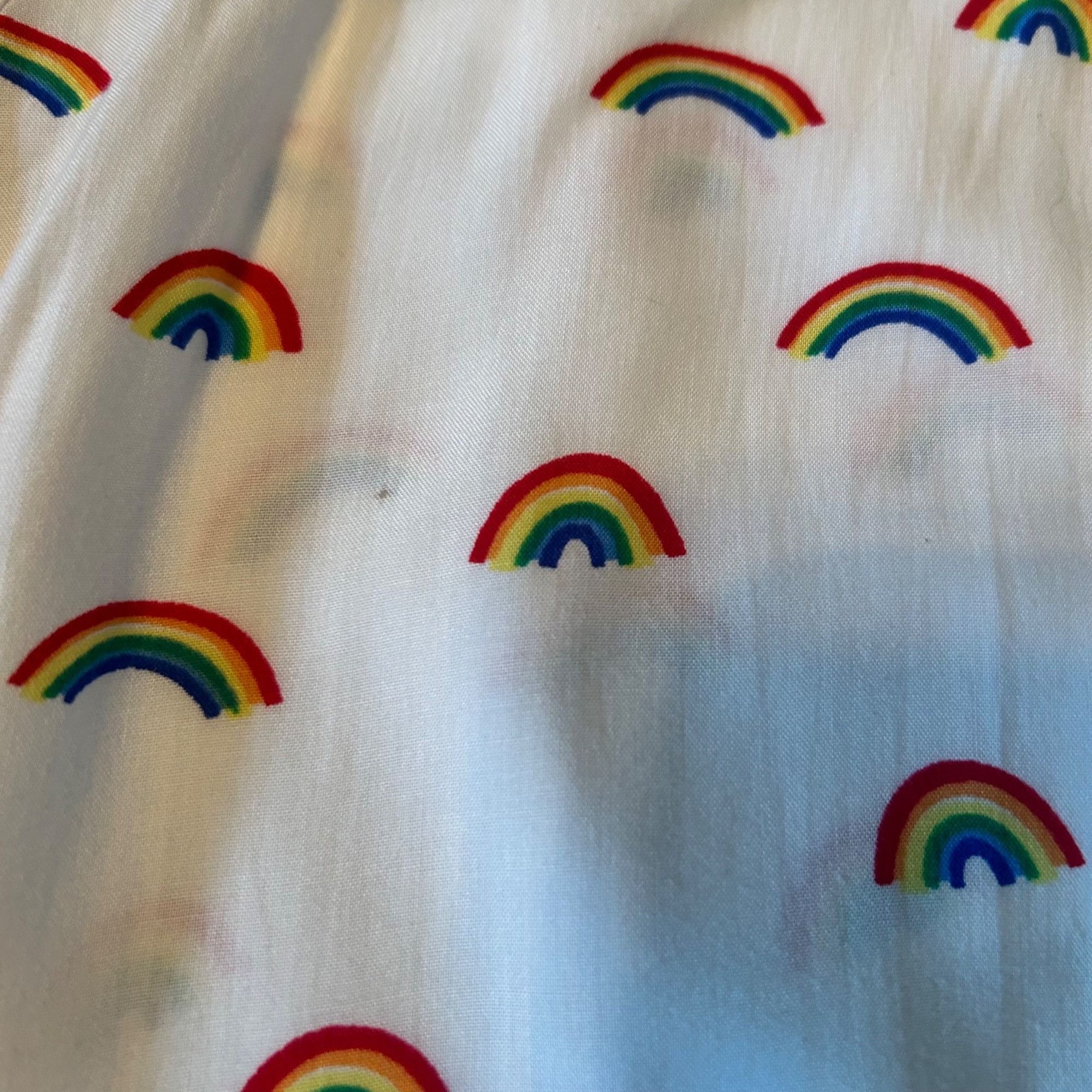 Other Love Notes Novelty Rainbow Print Semi Cropped Button Up Shir Size S / US 4 / IT 40 - 3 Thumbnail