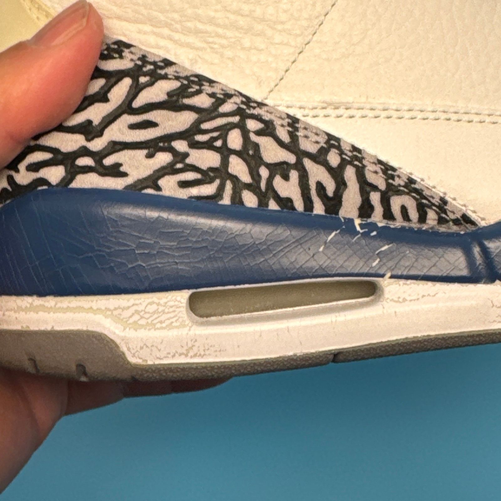 Jordan Brand × Nike Air Jordan Retro 3 "True Blue" 2009 m8.5 w10 Size US 8.5 / EU 41-42 - 12 Thumbnail