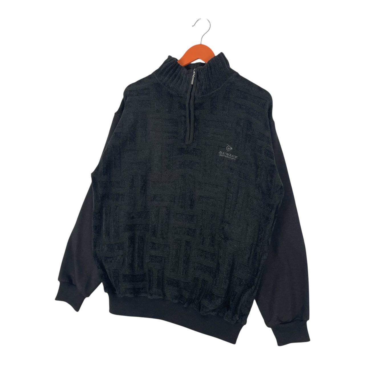 Dunlop Vintage Dunlop Motorsport Knit Style Quarter Zip Sweatshirt Size US L / EU 52-54 / 3 - 2 Thumbnail