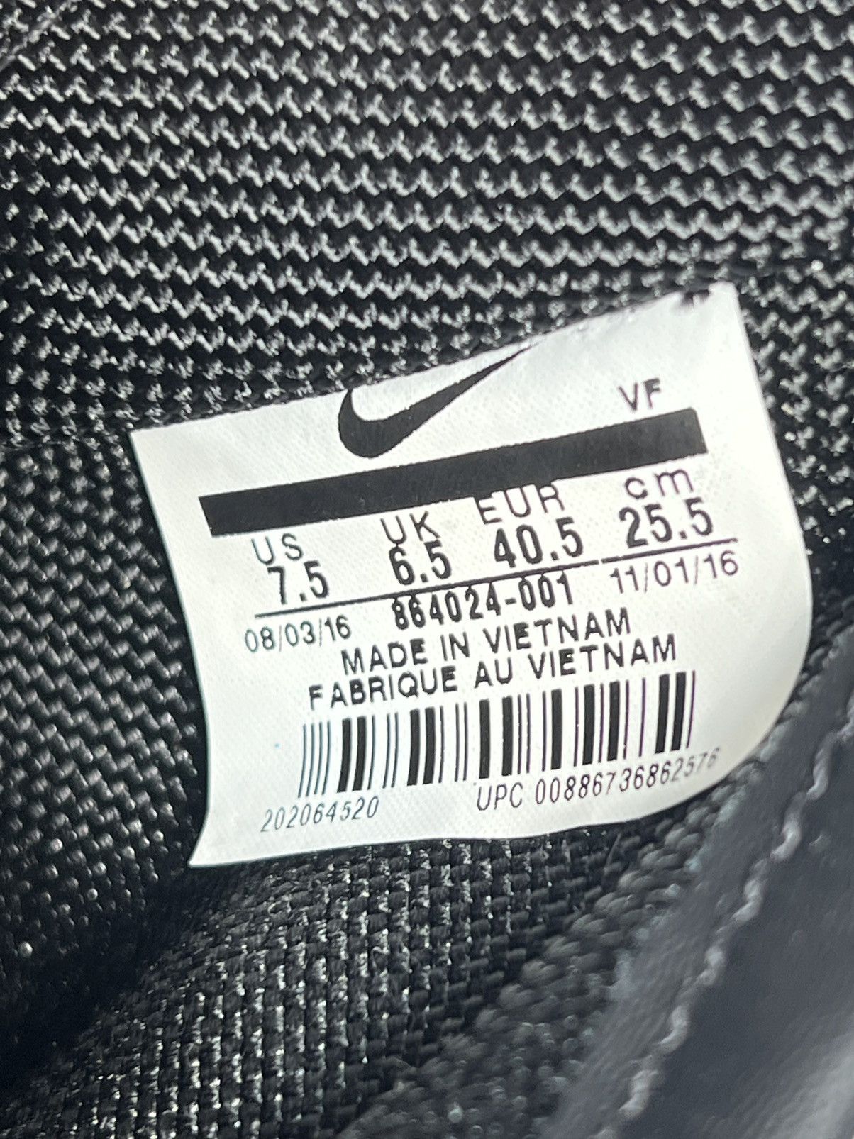 Nike Nike SF AF1 High Black Gum- with bag - Size 40.5 - NEW Size US 7.5 / EU 40-41 - 7 Thumbnail