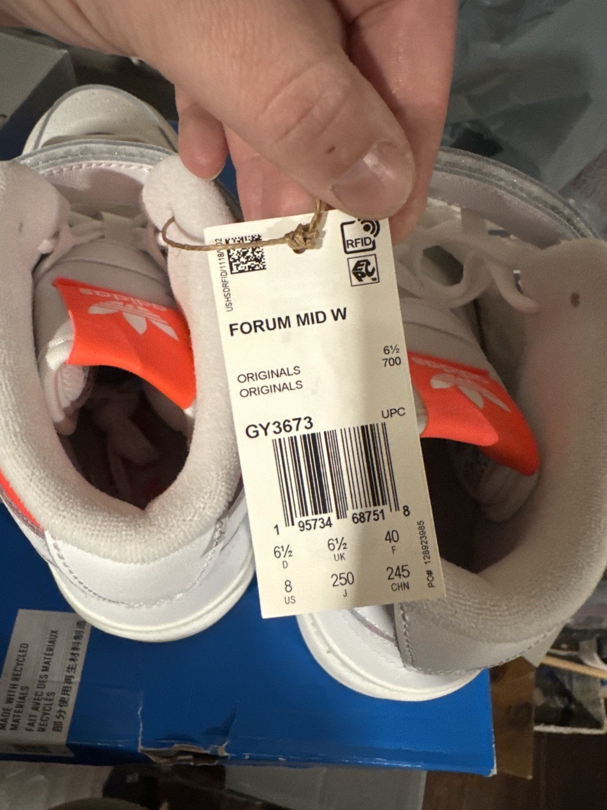 Adidas Adidas Forum Mid - Turbo Pink - BRAND NEW!! Size US 8 / IT 38 - 3 Thumbnail
