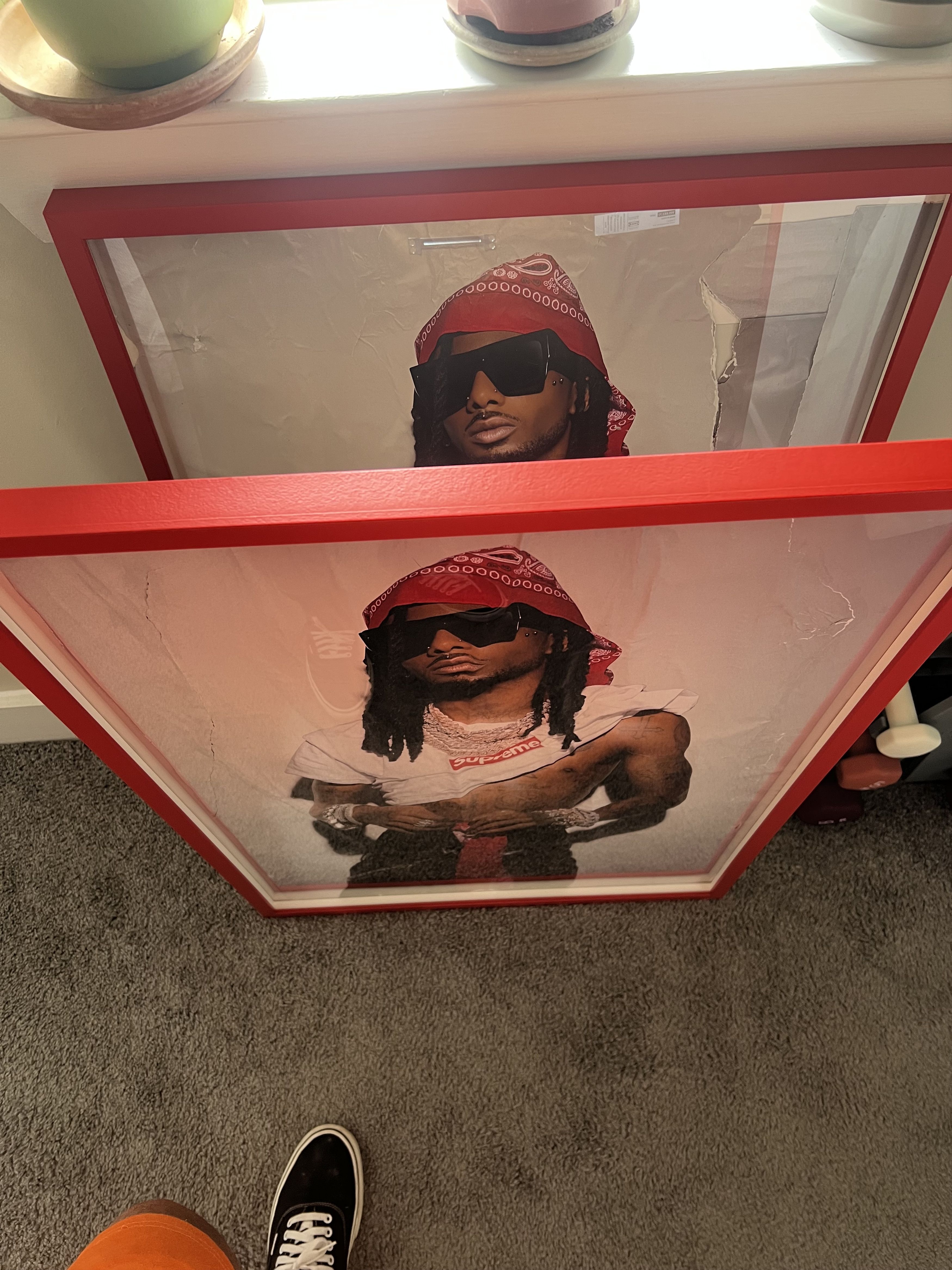 Supreme Official Supreme Playboi Carti collab poster and frame 24x36 Size 36 - 2 Thumbnail
