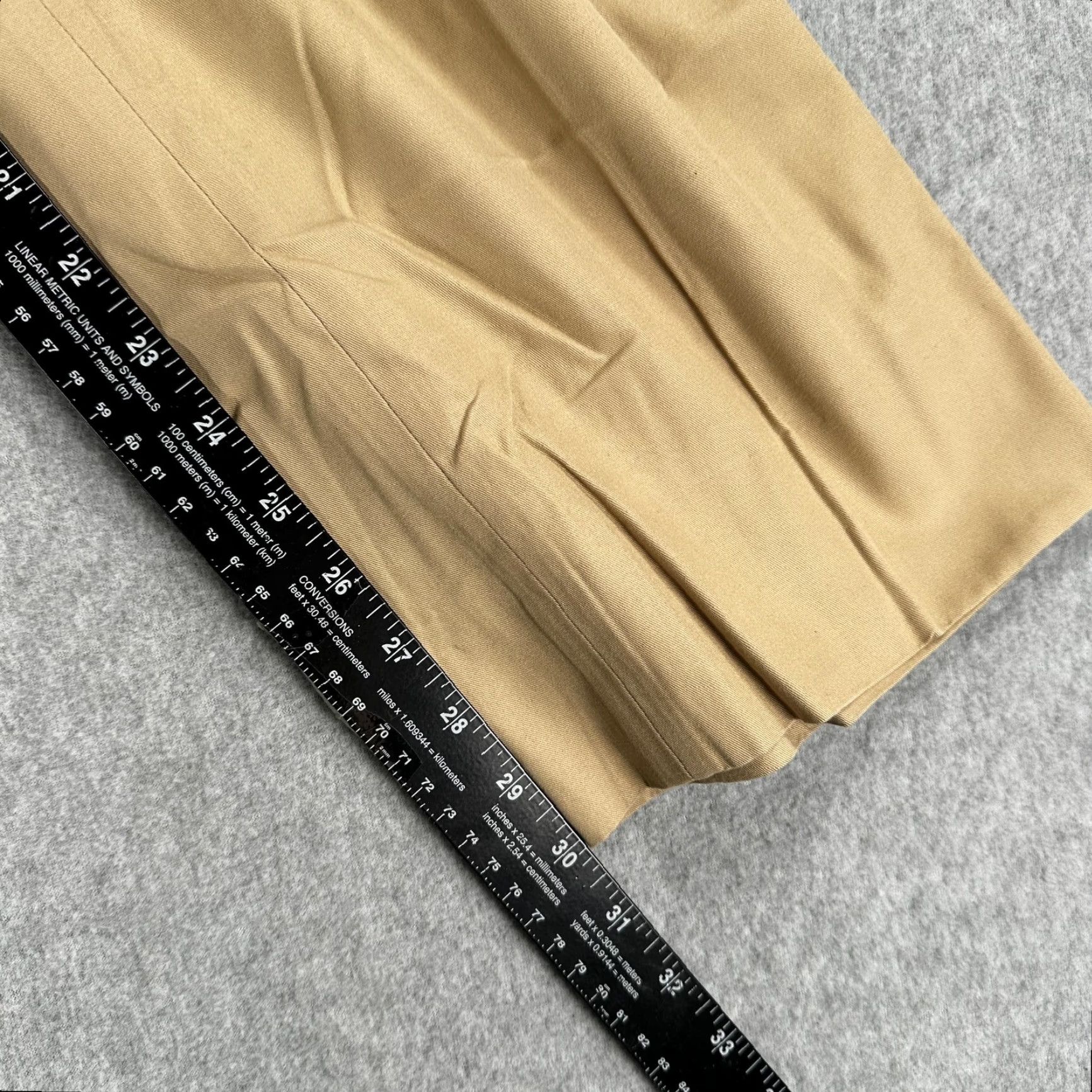 Ermenegildo Zegna VINTAGE Ermenegildo Zegna Pants Mens 38x30 Beige Cloud Cotton Chino Straight Regular Fit Size US 38 / EU 54 - 7 Thumbnail