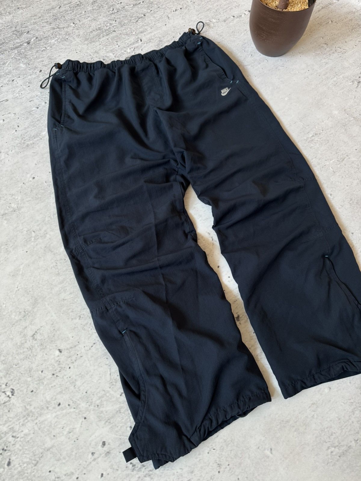 Nike × Vintage NIKE NYLON VINTAGE Y2K OVERSIZE BAGGY FIT PANTS SWEATPANTS Size US 34 / EU 50 - 2 Thumbnail