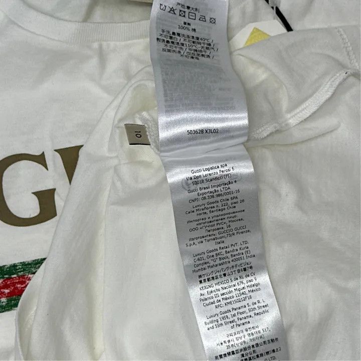 Gucci Gucci Vintage Logo Printed Kids T-Shirt-2507 Size US M / EU 48-50 / 2 - 4 Thumbnail