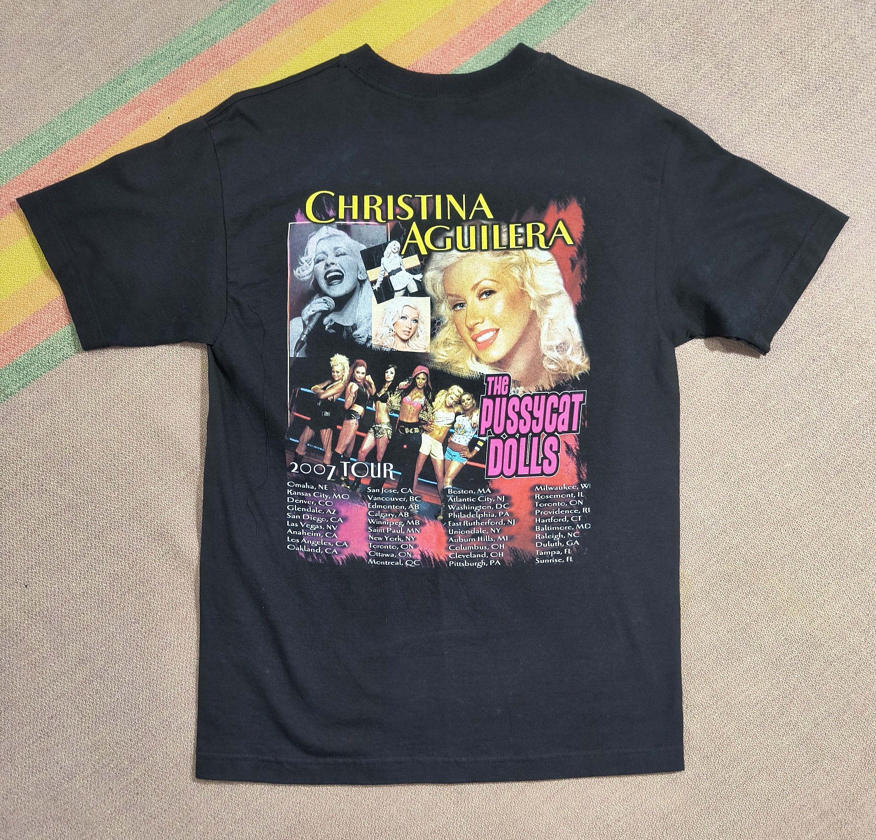 AAA Y2K Christina Aguilera Back to basics tour 2007 tee Size US M / EU 48-50 / 2 - 6 Thumbnail