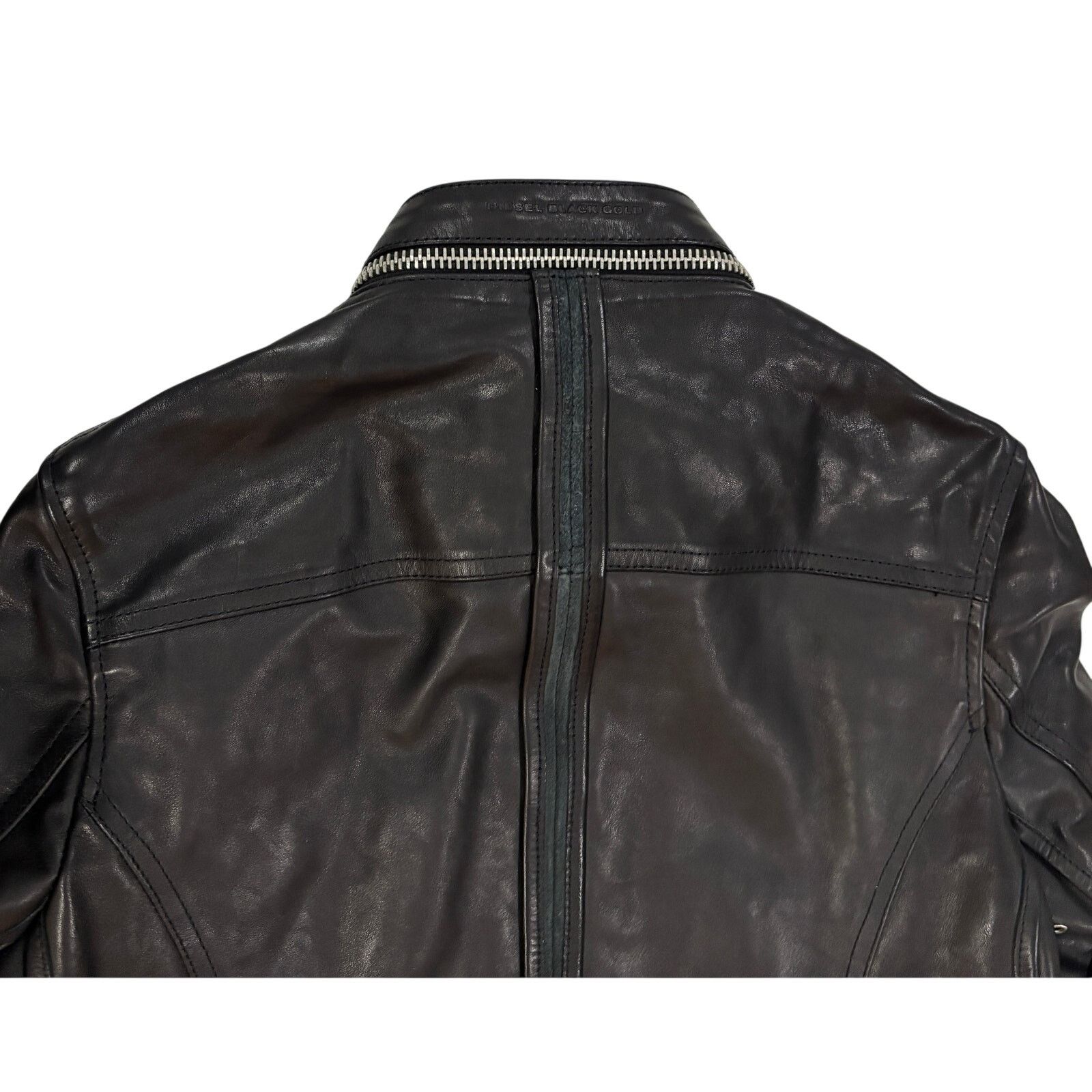 Diesel *R45 DIESEL Men's Leather Motorcycle Jacket Black Size 44 Size US S / EU 44-46 / 1 - 10 Thumbnail