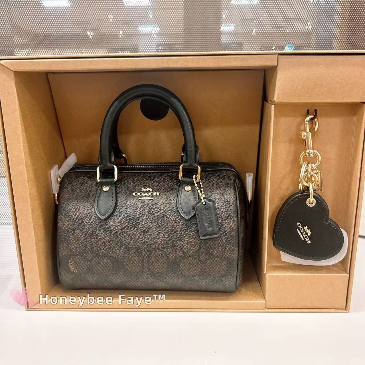 Coach Boxed Mini Rowan Crossbody Bag And Mirror Bag Charm Set Size ONE SIZE - 1 Thumbnail