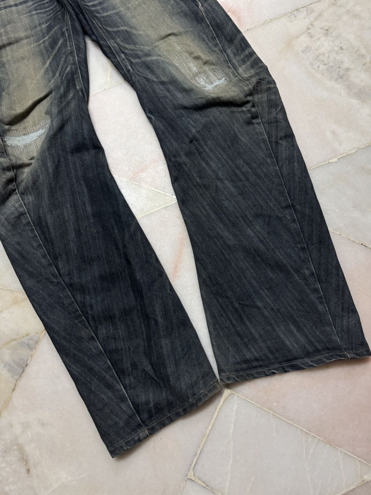 Edwin VTG EDWIN E-FUNCTION RUSTY SICK MUDPUNK WHSIKER DARK JEAN Size US 32 / EU 48 - 10 Thumbnail