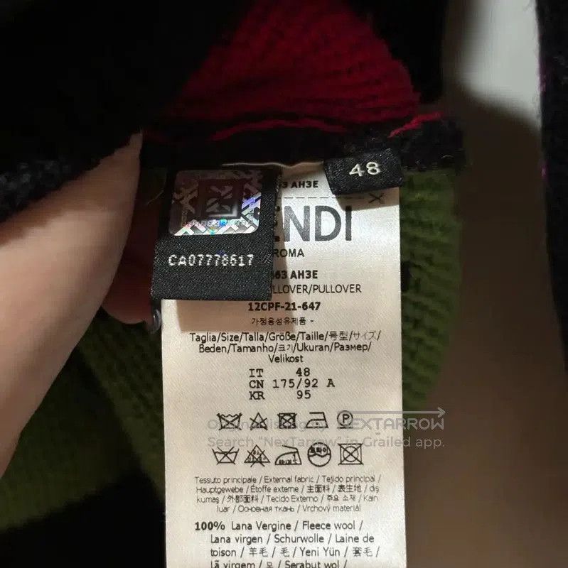 Fendi Fendi Black Wool Blend Logo Knit Sweater . Size US S / EU 44-46 / 1 - 7 Thumbnail