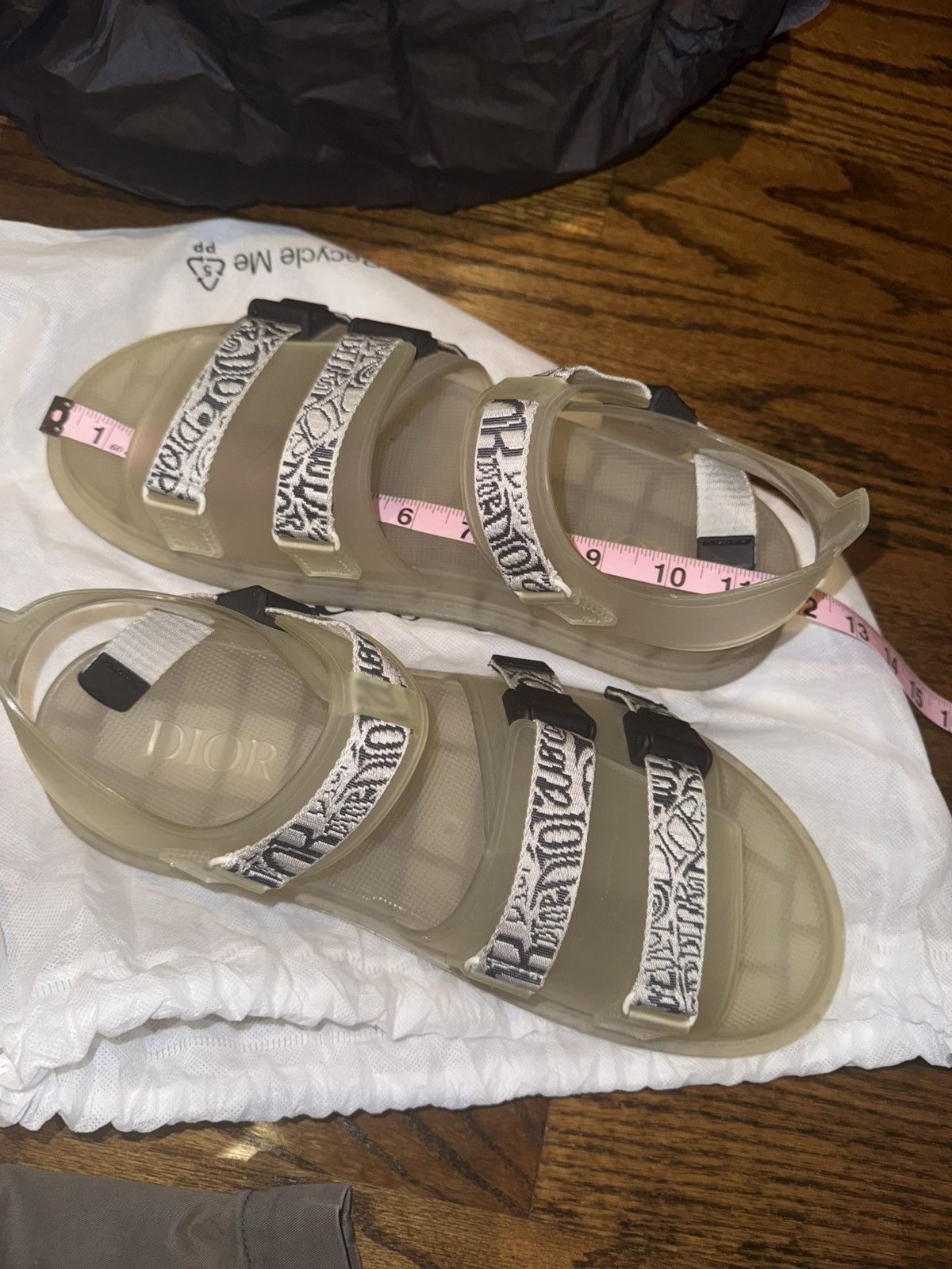 Dior Dior Runway Sample X Stussy Translucent Sandal Size US 11 / EU 44 - 2 Thumbnail