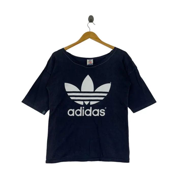 Adidas Vintage 90’ ADIDAS ORIGINALS TREFOIL Double Sided Tee Shirt Size M / US 6-8 / IT 42-44 - 1 Thumbnail