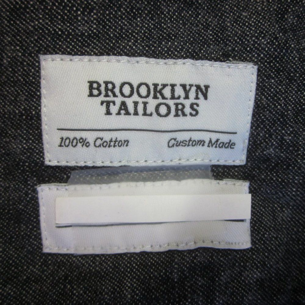 Brooklyn Tailors Brooklyn Tailors Custom Made Size L Dark Blue Denim Fitted S Size L / US 10 / IT 46 - 3 Thumbnail