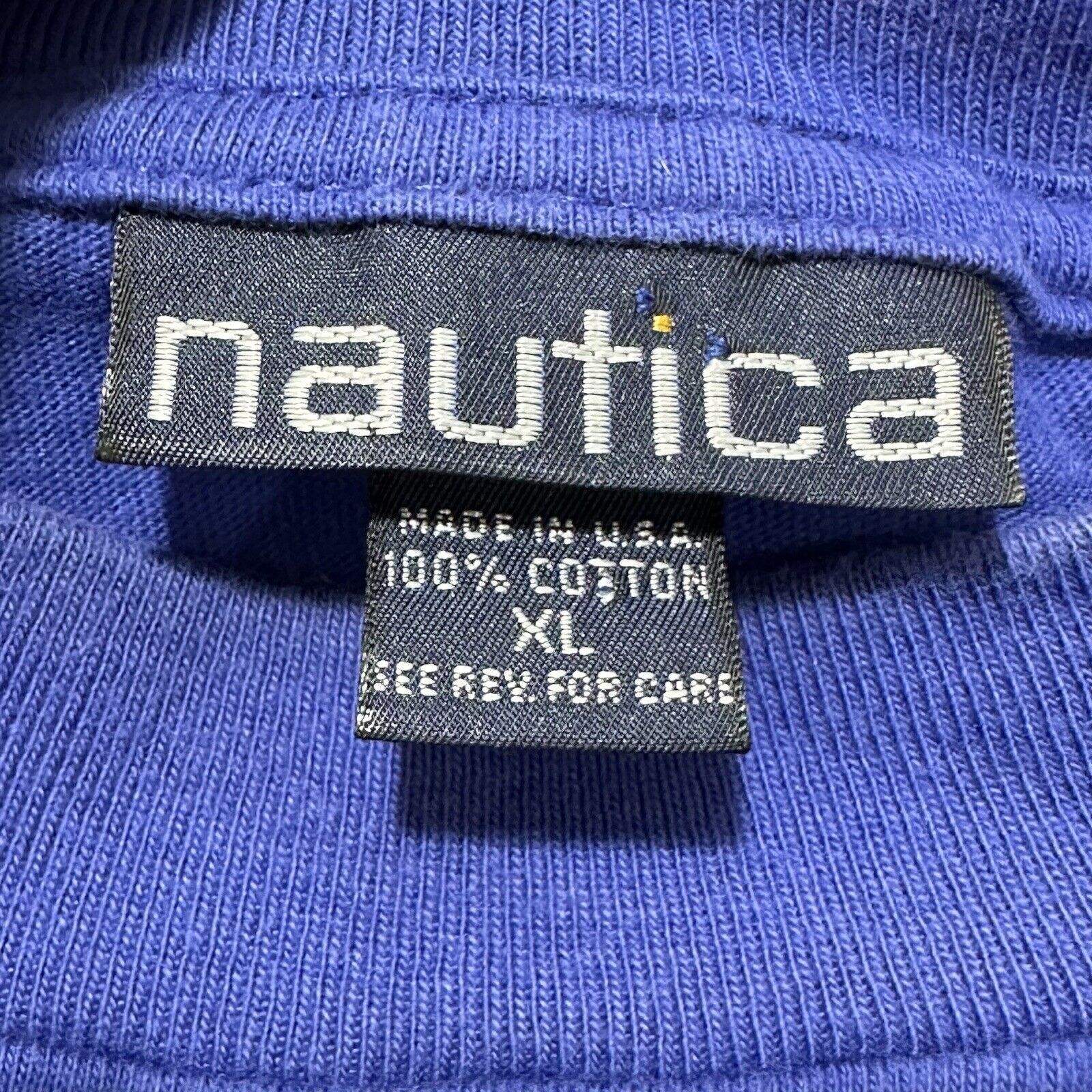 Nautica Vintage Nautica XL Crewneck Tee Fire Department Made in USA Size US XL / EU 56 / 4 - 3 Thumbnail