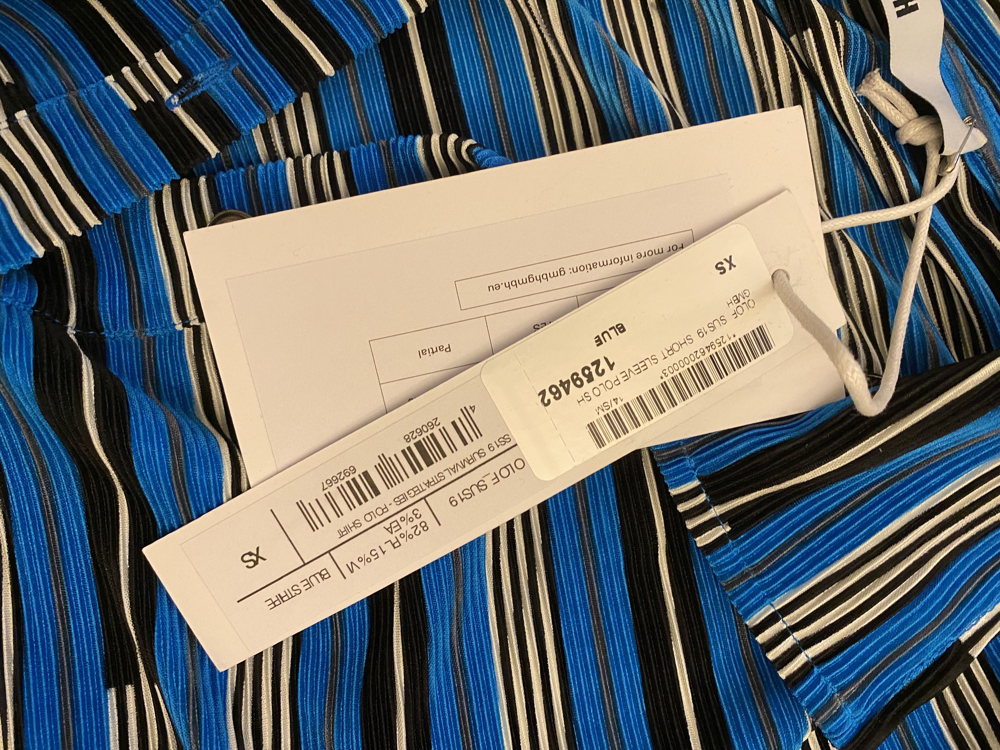 GmbH Viscosa Blue Multicolor Polo Size US M / EU 48-50 / 2 - 5 Thumbnail