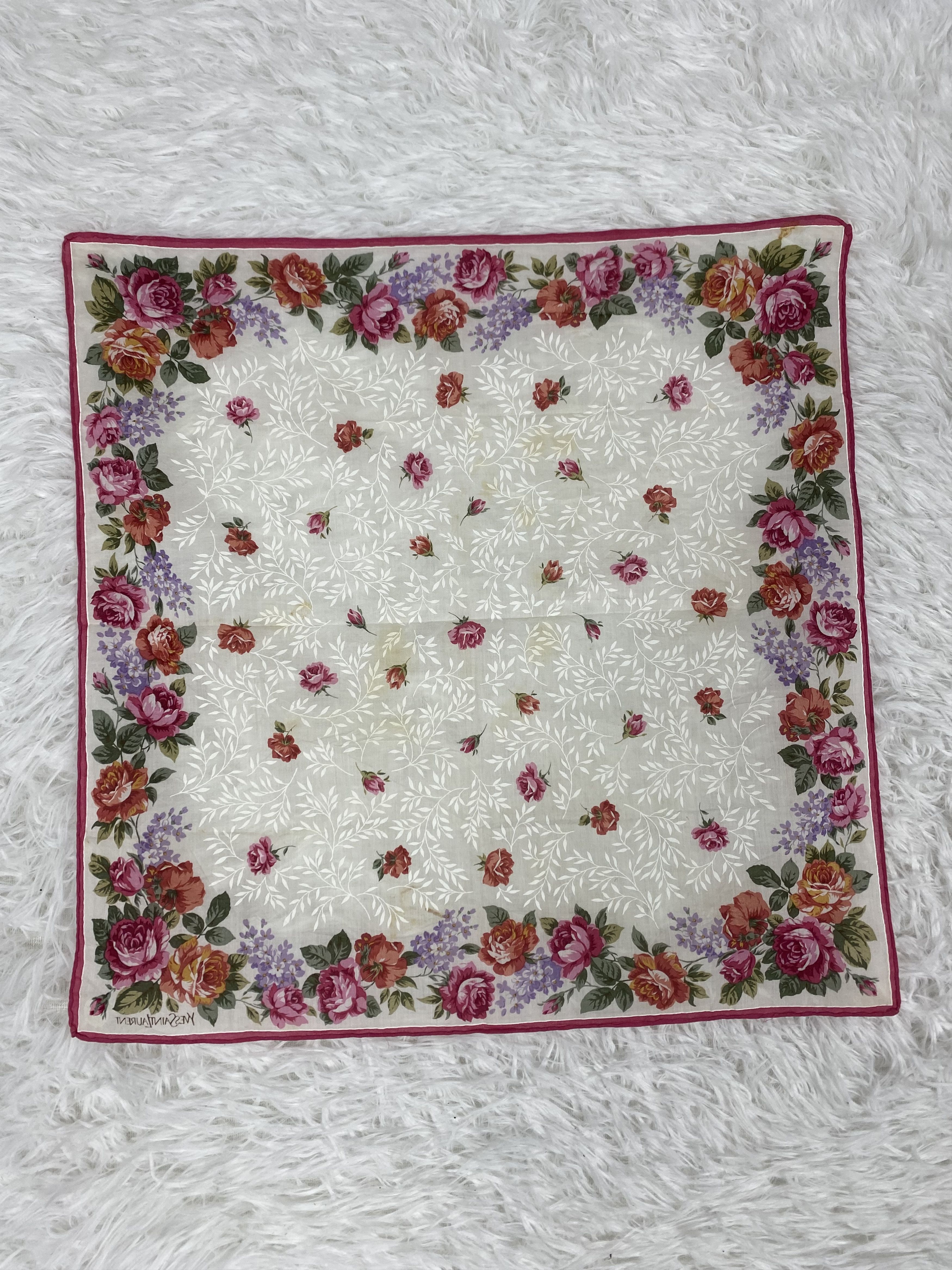 Yves Saint Laurent Vintage Yves Saint Laurent Handkerchief Neckerchief PH0546 Size ONE SIZE - 4 Thumbnail