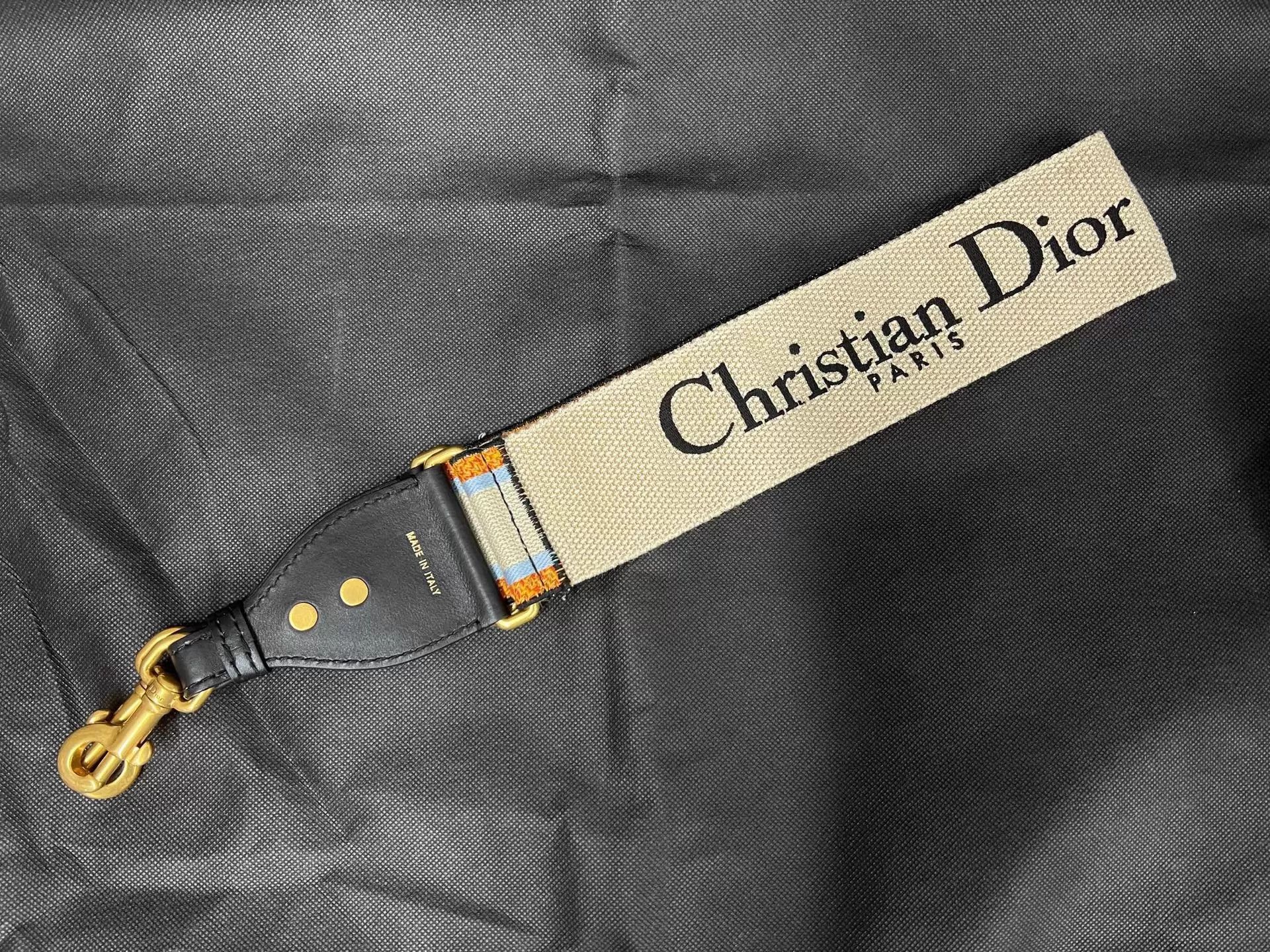 Dior "Dior New Color Blocked Embroidered Shoulder Strap" Size ONE SIZE - 1 Thumbnail