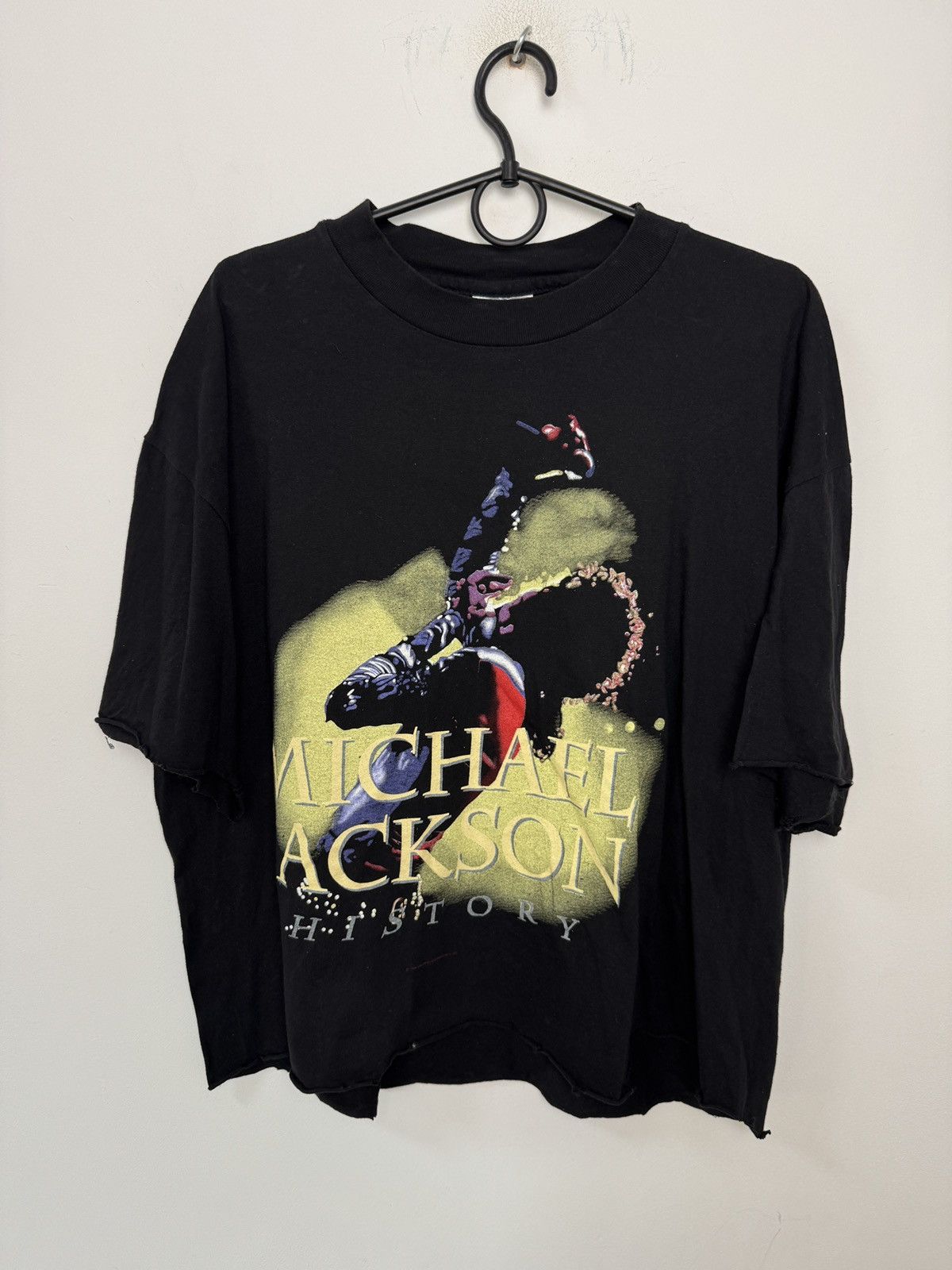 Band Tees × Michael Jackson × Vintage Vintage 1996 Michael Jackson History T-Shirt Size US XL / EU 56 / 4 - 1 Thumbnail