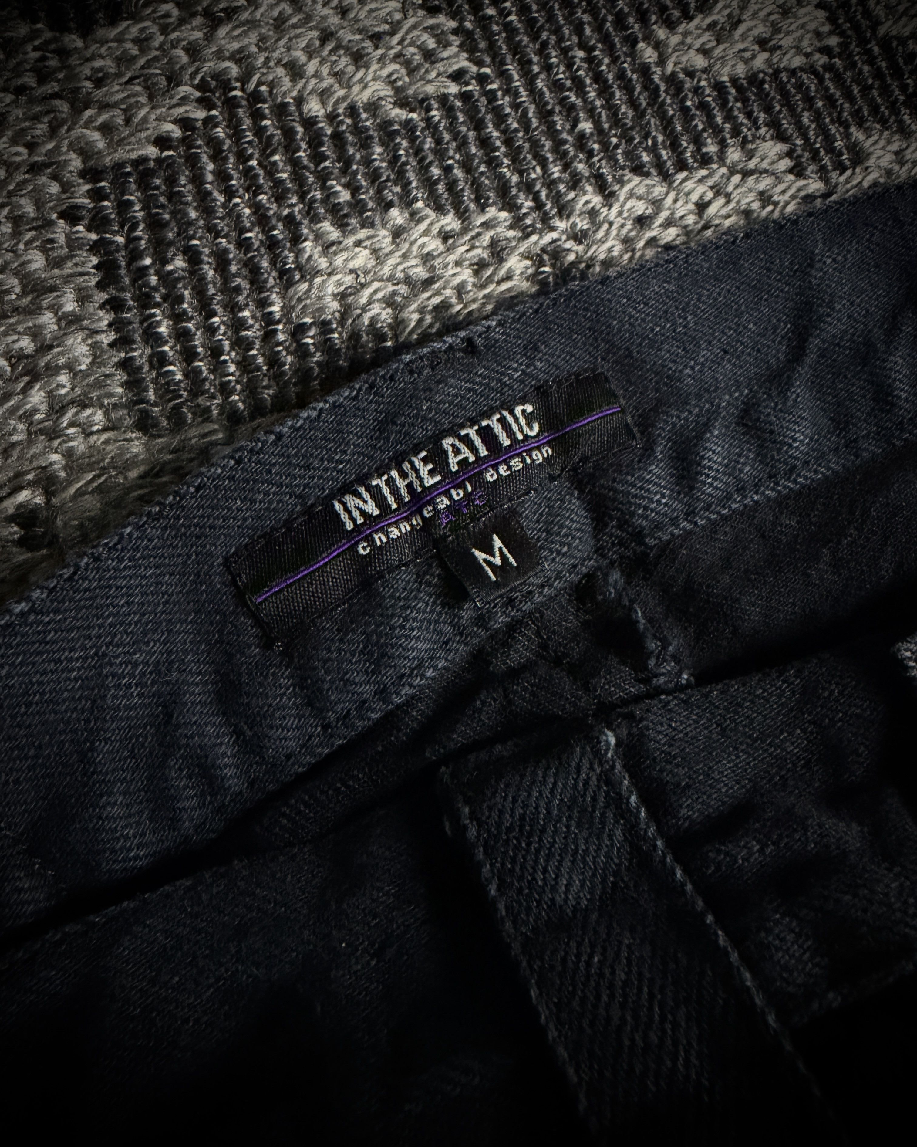 In The Attic In The Attic Rock Studded Strap Distressed Flare Denim Size US 31 - 11 Thumbnail