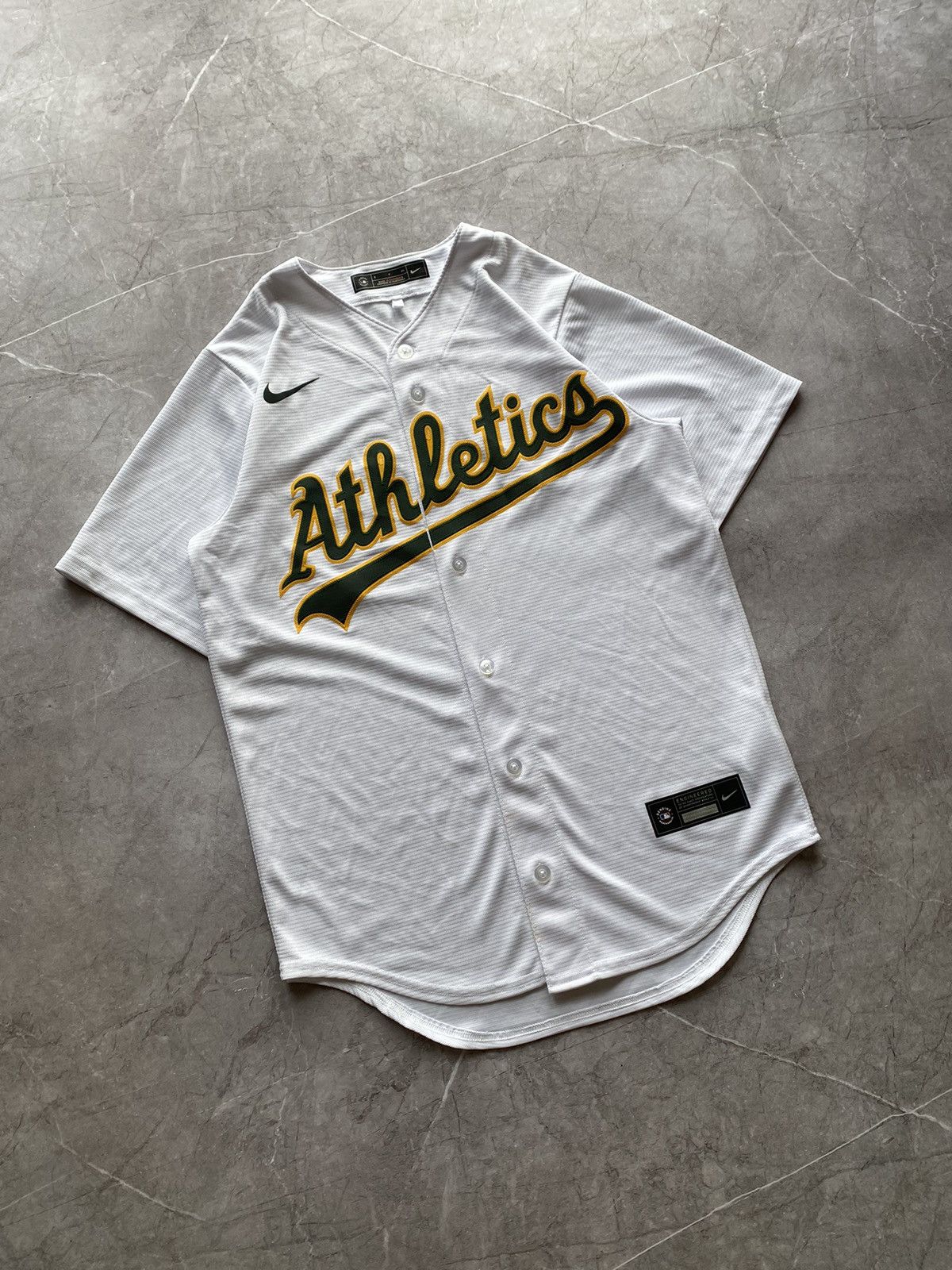 Nike Nike Team MLB Oakland Athletics Home White Jersey 2022 Size US S / EU 44-46 / 1 - 1 Thumbnail