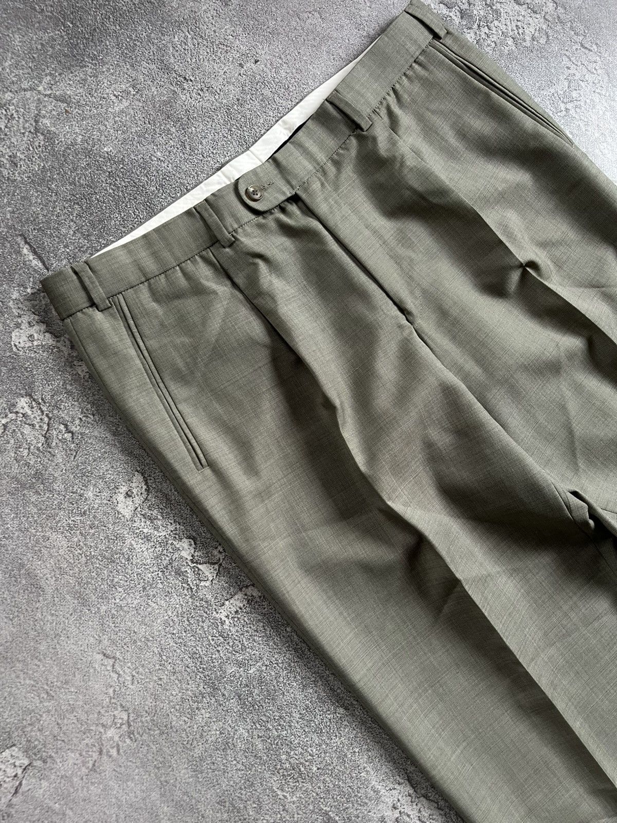 Burberry Vintage Burberry London 2 Two Piece Suit EU 52 Blazer Pants Size 52S - 6 Thumbnail