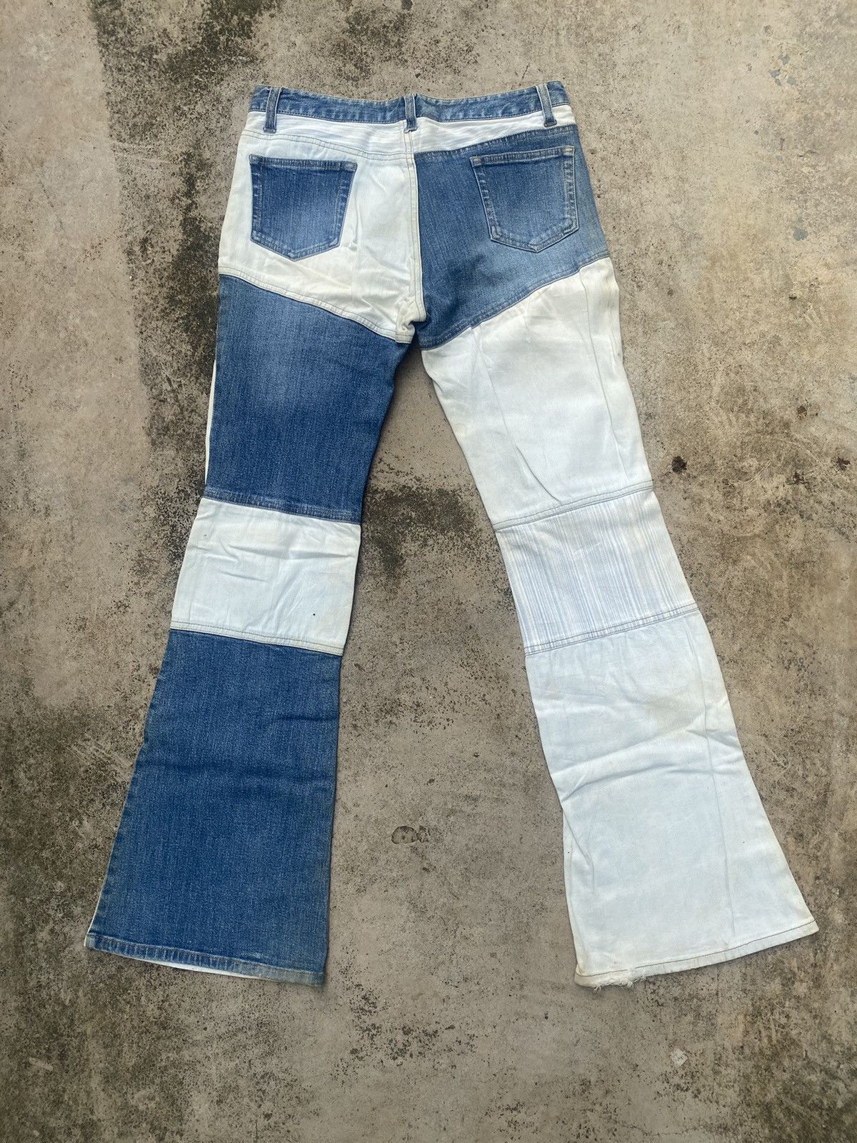 If Six Was Nine × Japanese Brand Flare Jeans Oririn Hagi Painted Size US 29 - 16 Thumbnail