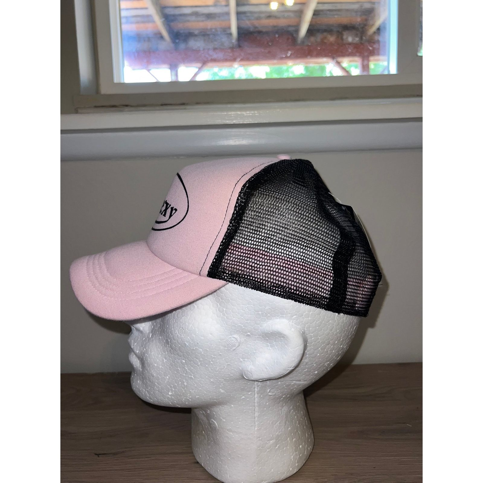 Vintage Y2K Von Sexy Pink Black Trucker Hat Designer Spoof 2000s OS Size ONE SIZE - 4 Thumbnail