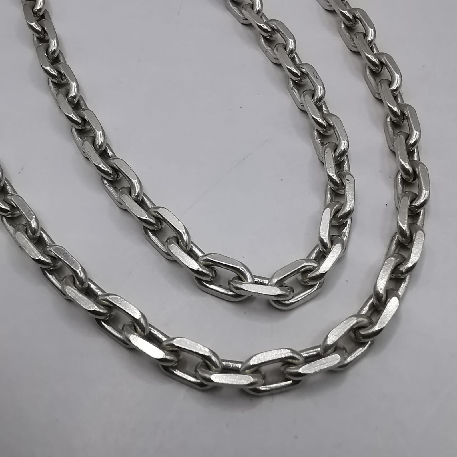 Sterling Silver Vintage Jewelry Chain, 925 Sterling Silver, Signed 28,17g Size ONE SIZE - 5 Thumbnail