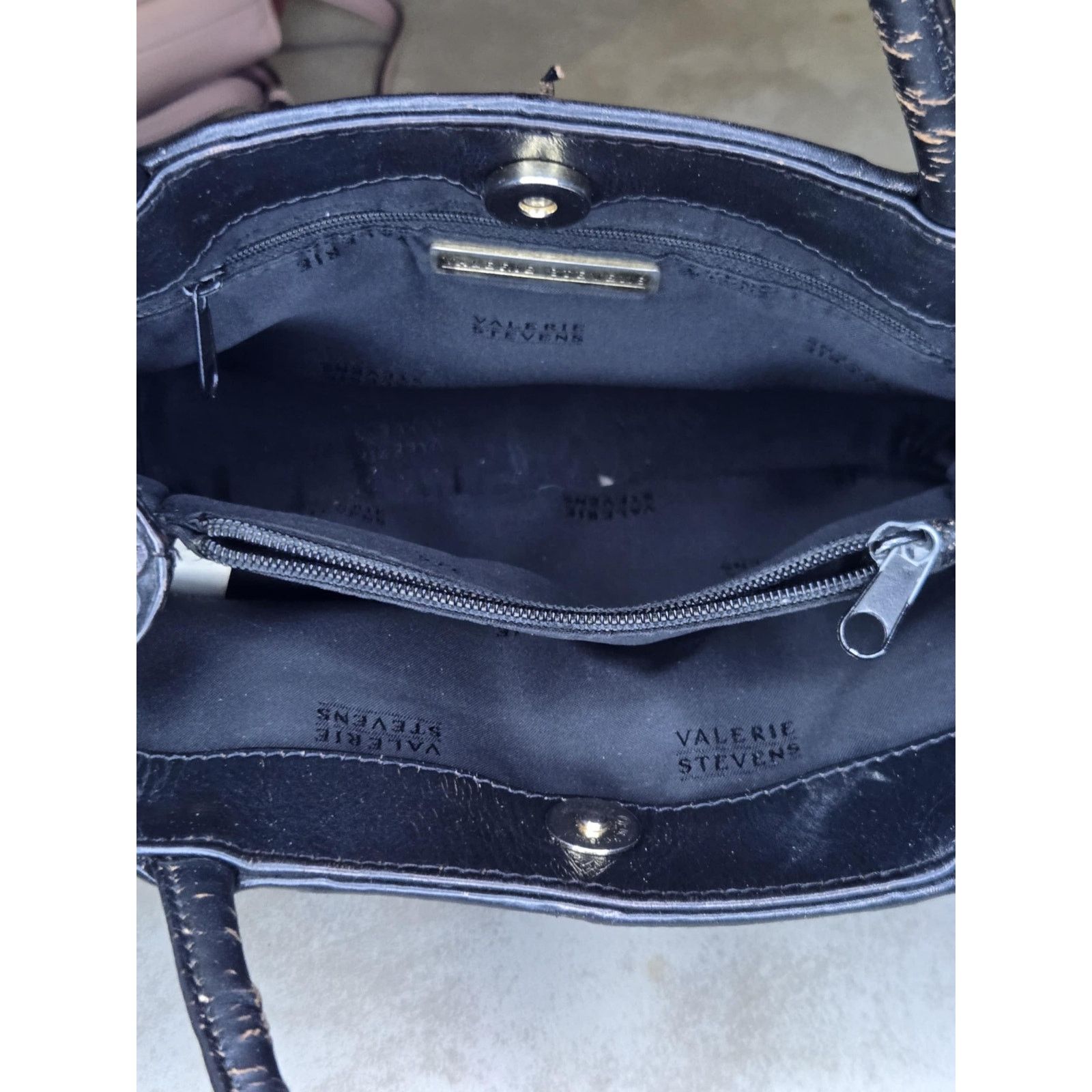 Other Vintage Valerie Stevens black leather bag Size ONE SIZE - 3 Thumbnail