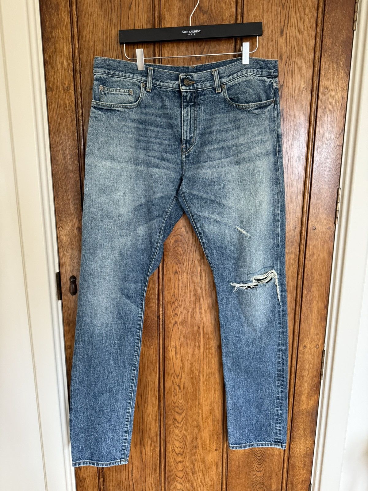 Saint Laurent Paris Saint Laurent ss16 selvedge d10 jeans surf sound 36 crash Size US 36 / EU 52 - 2 Thumbnail