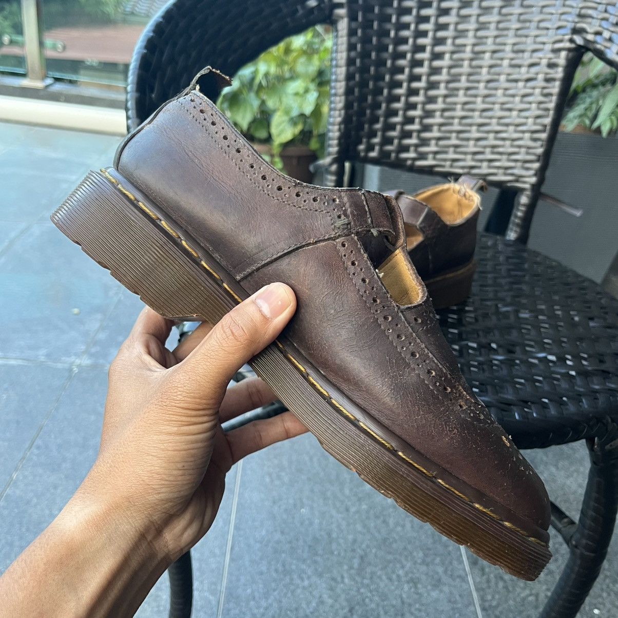 Dr. Martens (LAST DROP) Vintage Dr. Martens Wingtip Buckle Mary Jane Size US 8 / EU 41 - 2 Thumbnail