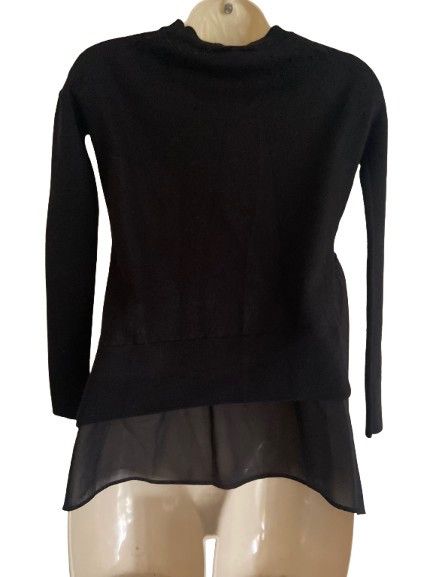 Allsaints Allsaints black merino floaty wool jumper AS _ 203742r Size XS / US 0-2 / IT 36-38 - 4 Thumbnail
