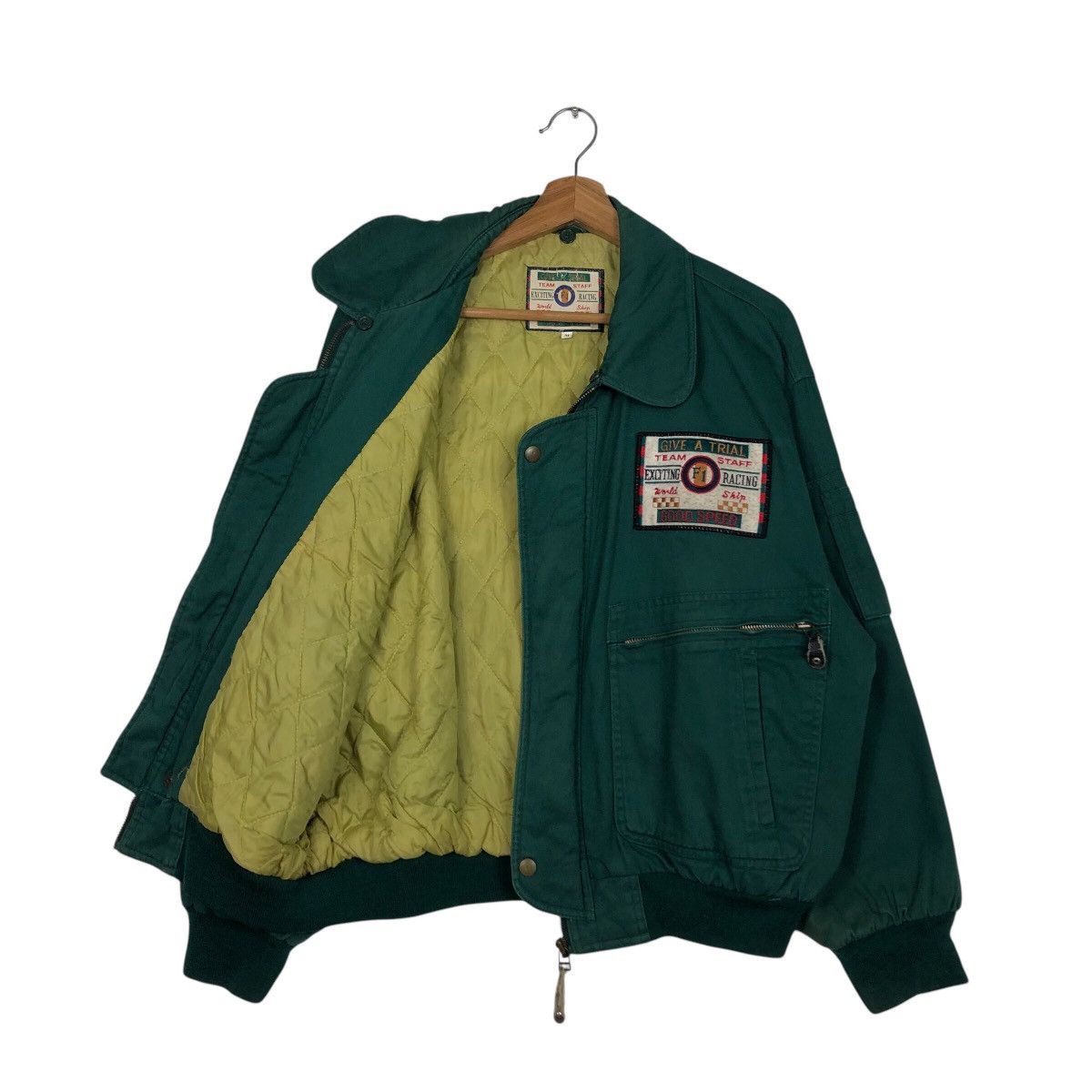 Japanese Brand 📌Vintage Bomber Jacket Team F1 Staff Racing Big Logo Size US M / EU 48-50 / 2 - 11 Thumbnail