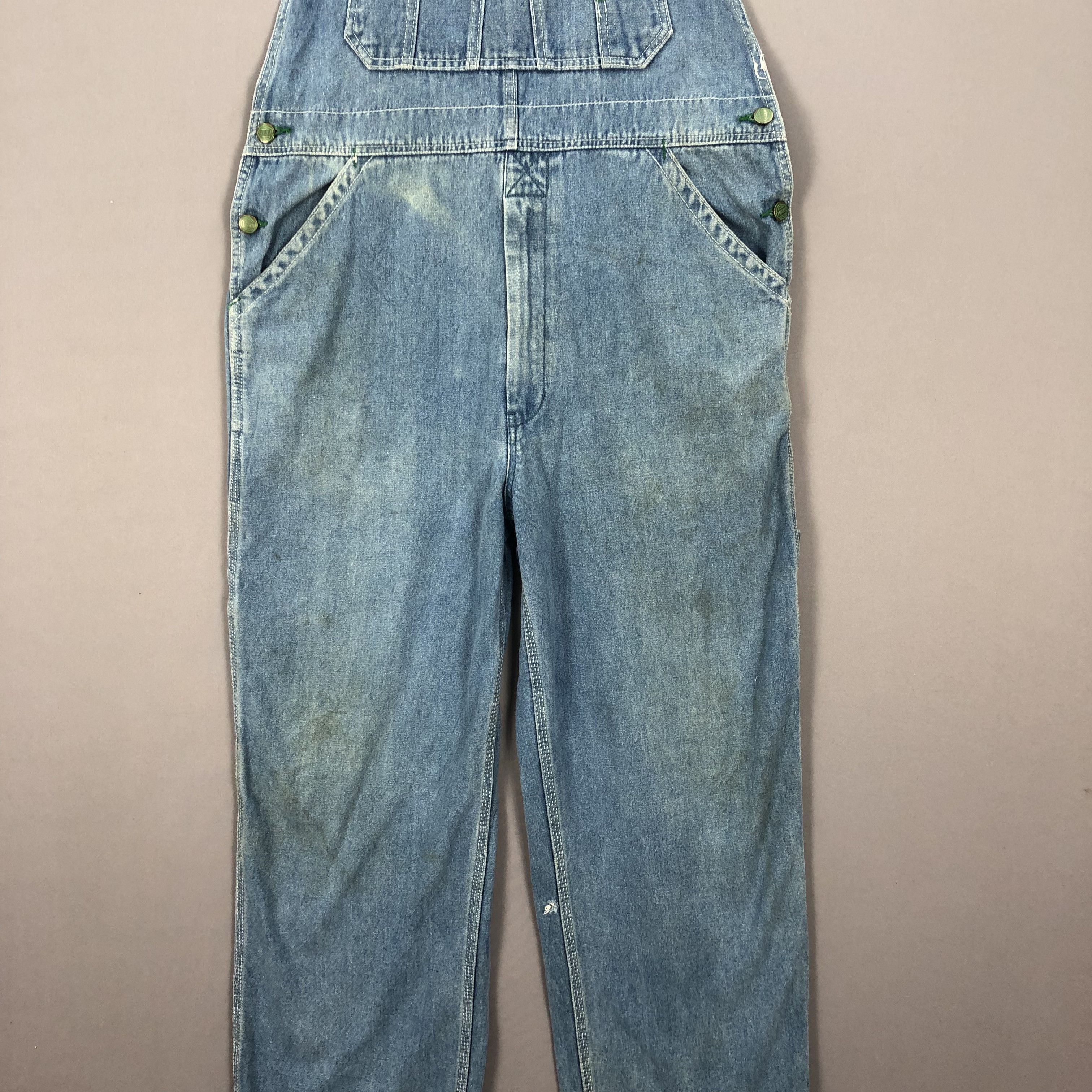 Liberty × Vintage Vintage 90s Liberty Carpenter Denim Jeans Overalls Size US 36 / EU 52 - 8 Thumbnail