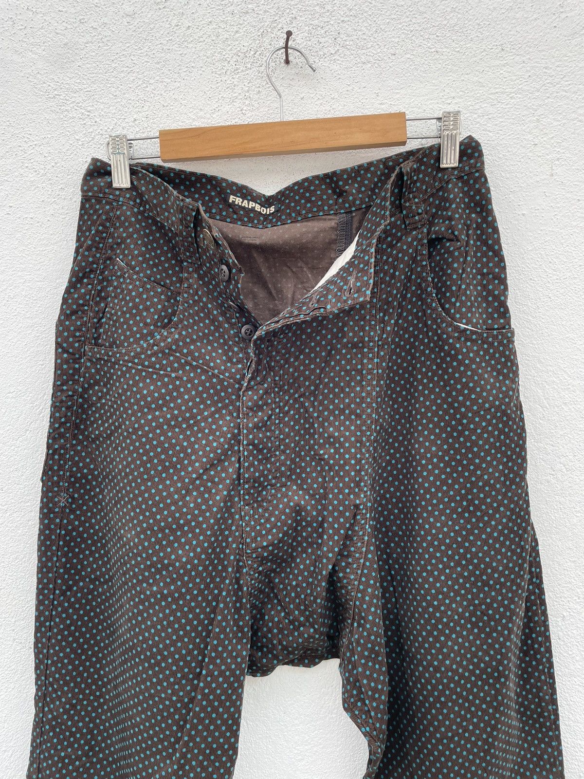 Frapbois Vintage Frapbois Drop Crotch Polka Dot Corduroy Light Pants Size US 31 - 2 Thumbnail